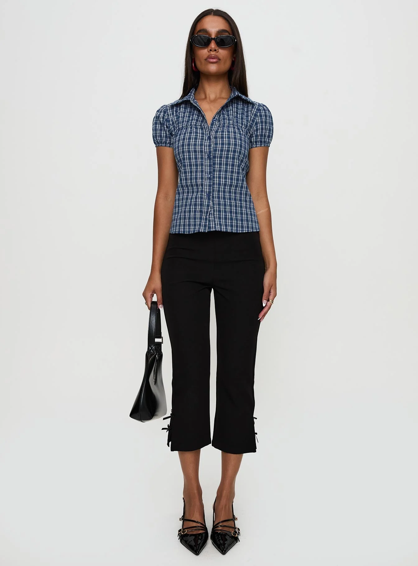 Separate Scenes Button Up Top Blue Check - Image 7