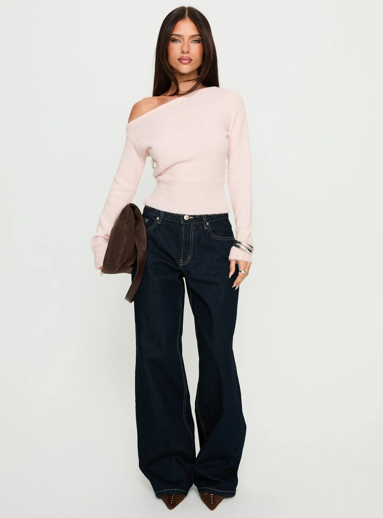 Serenitia Mid Rise Relaxed Jeans Dark Raw Wash - Image 4
