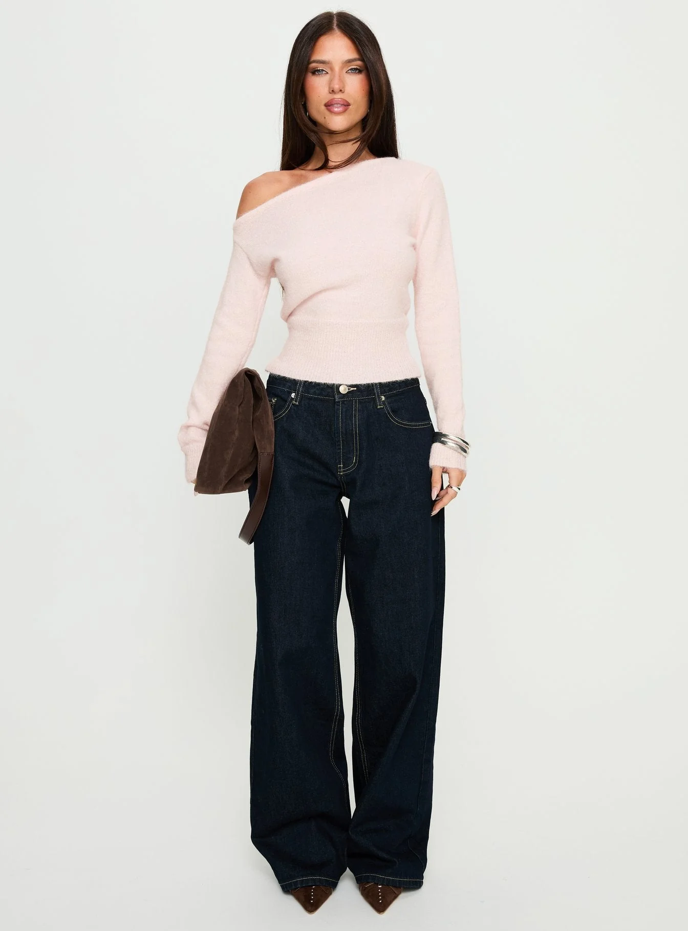Serenitia Mid Rise Relaxed Jeans Dark Raw Wash - Image 8