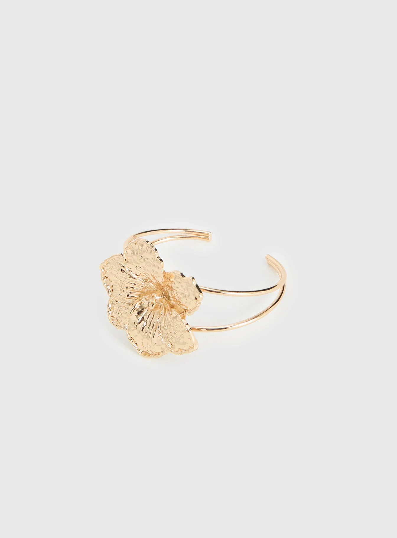 Set Adrift Flower Cuff Gold - Image 2