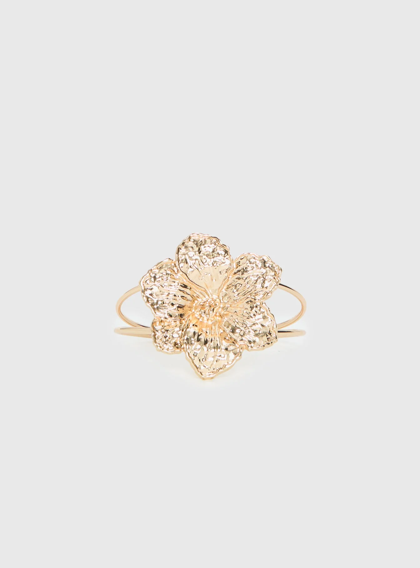 Set Adrift Flower Cuff Gold - Image 3