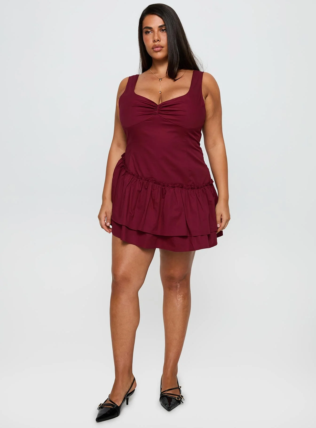 Shantelle Romper Burgundy Curve - Image 3