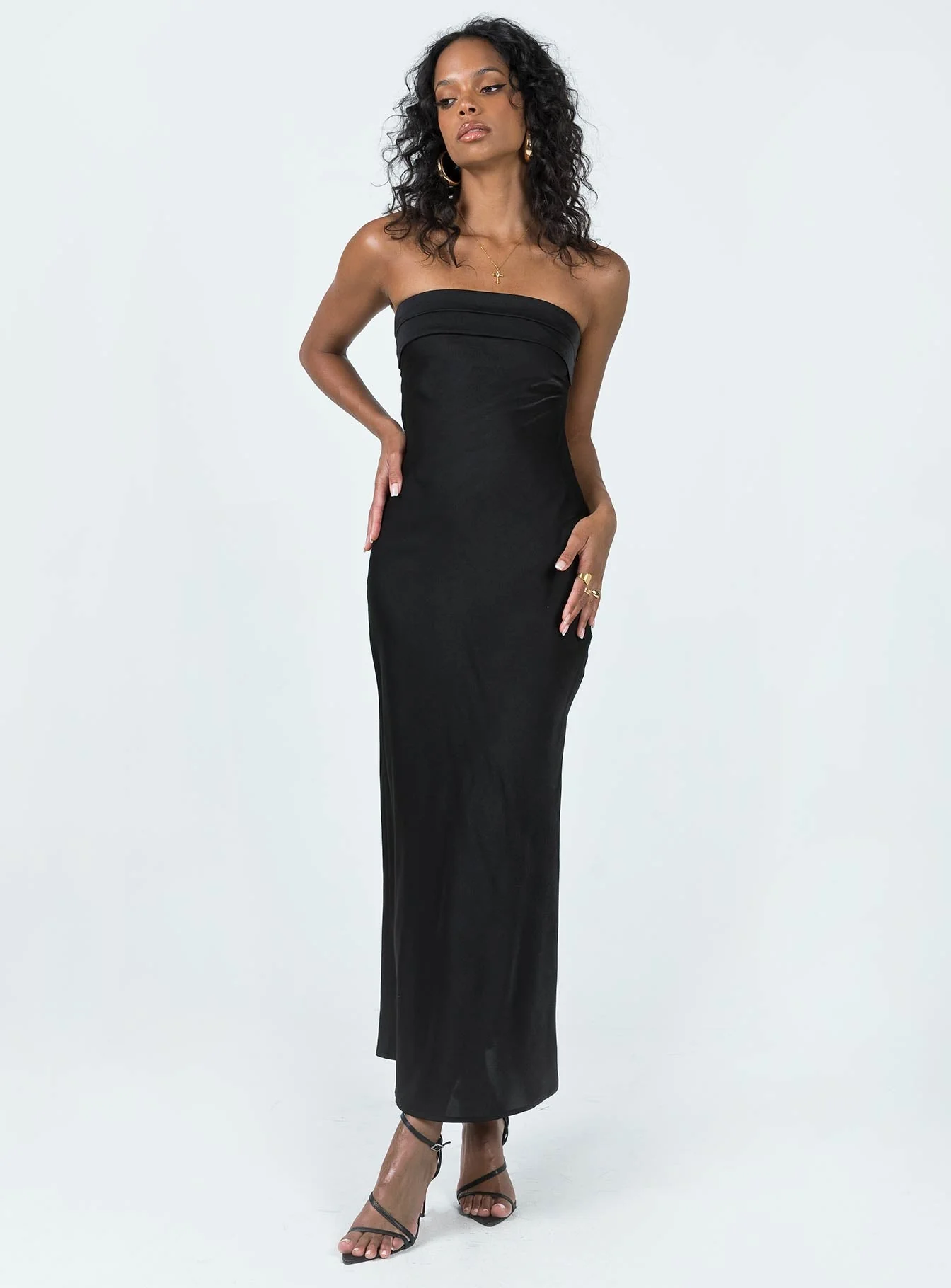 Shaun Midi Dress Black - Image 2