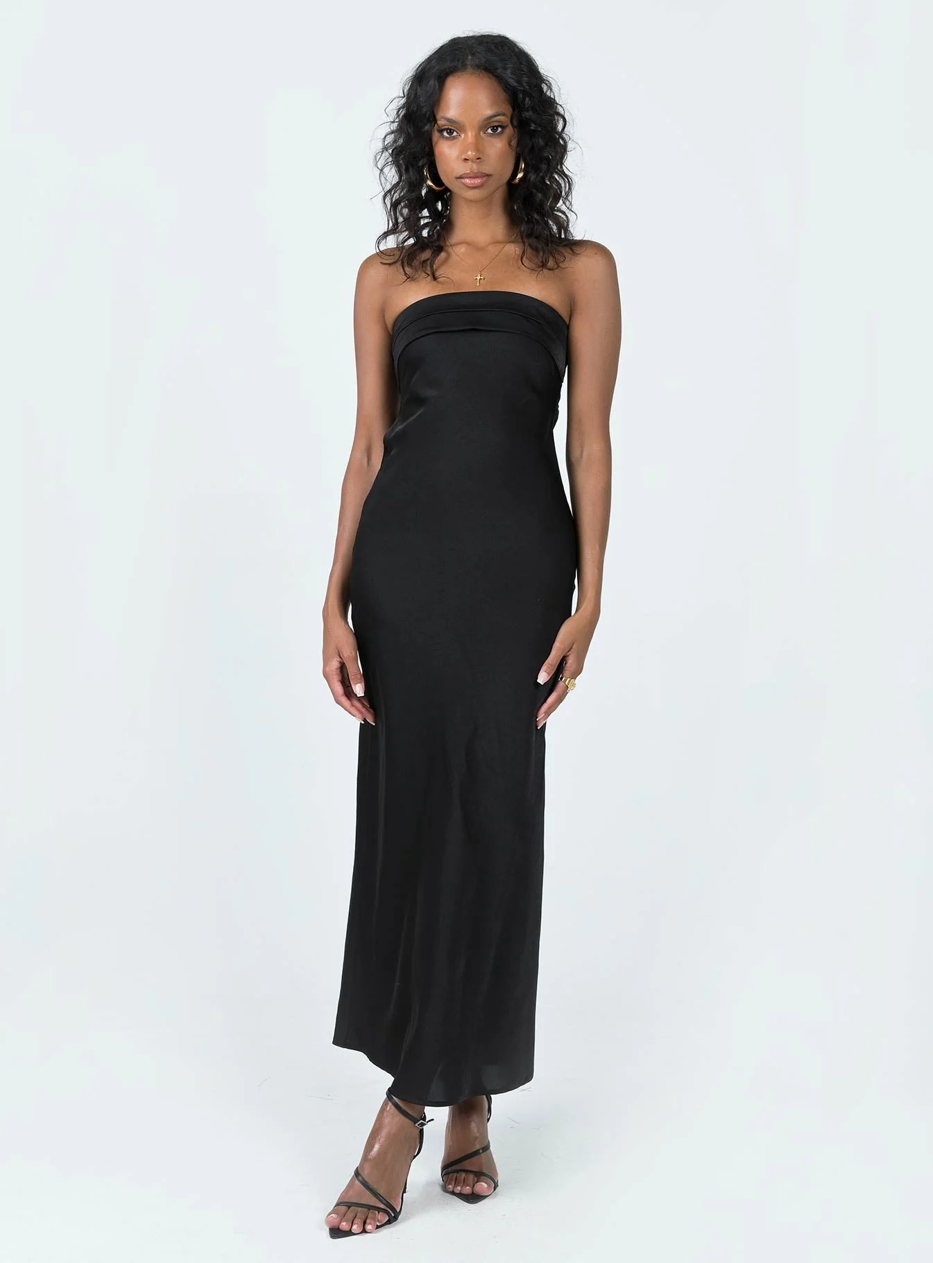 Shaun Midi Dress Black - Image 3