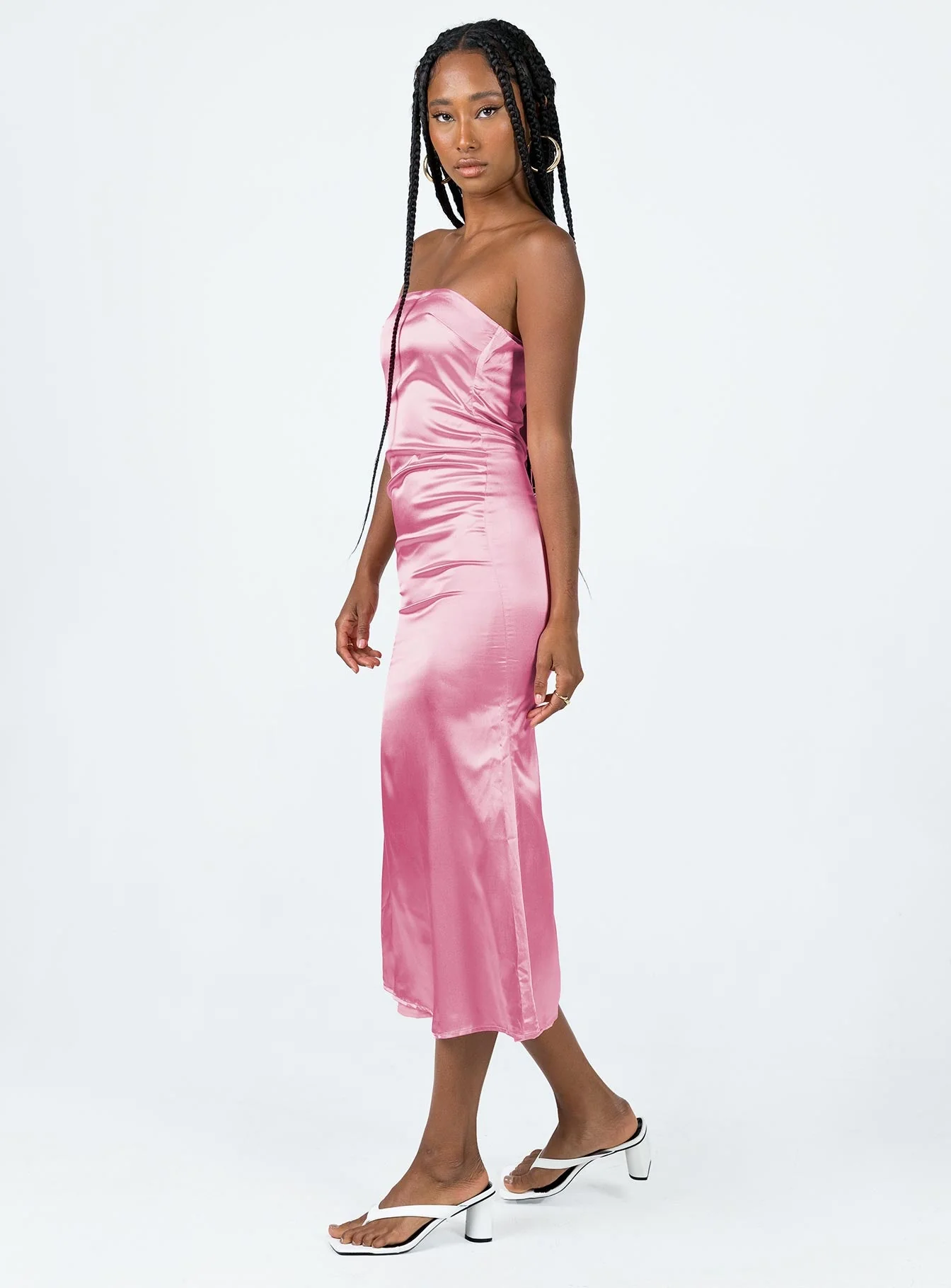 Shaya Strapless Maxi Dress Pink - Image 4