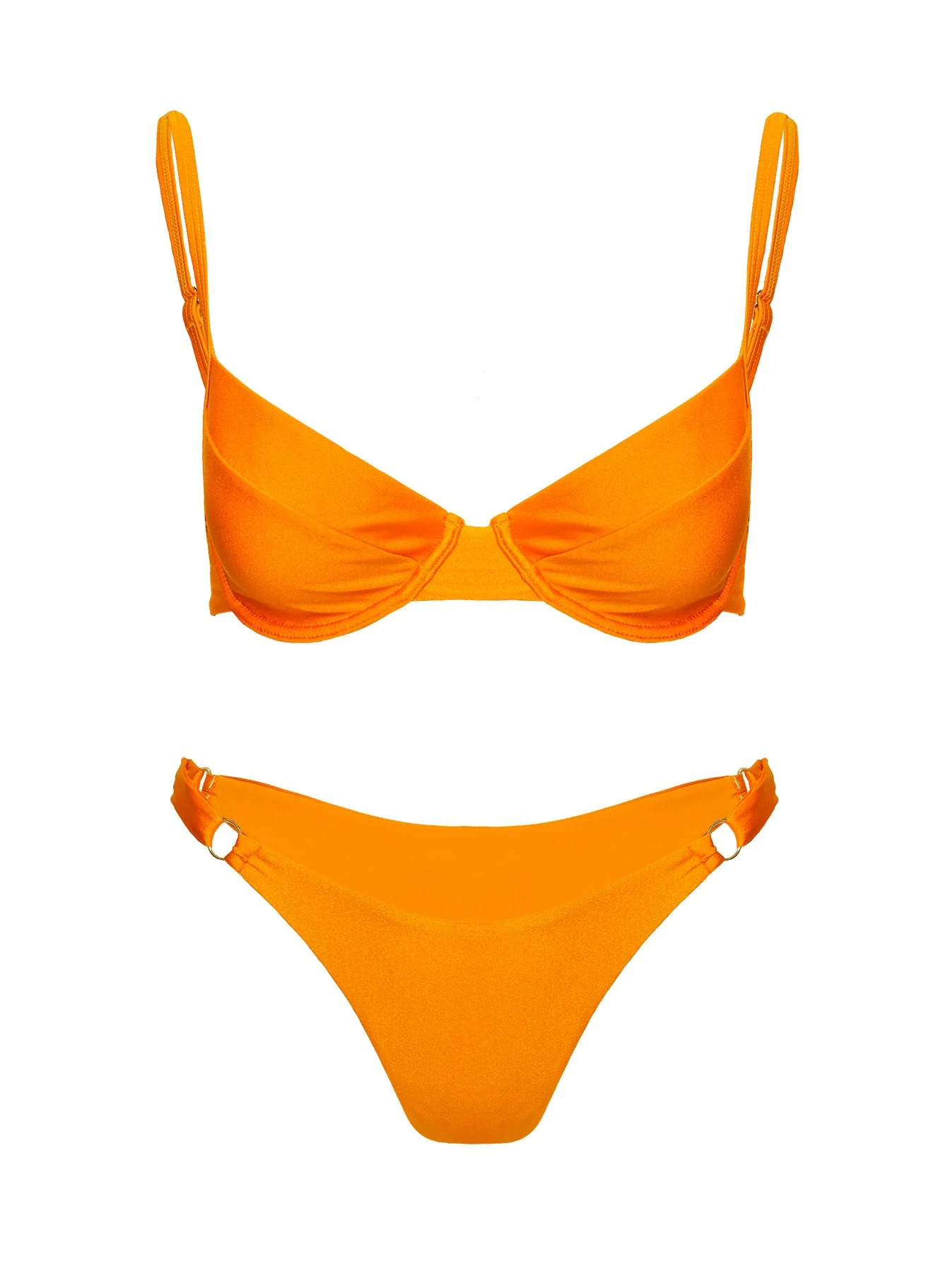 Shine Bikini Top Orange - Image 5