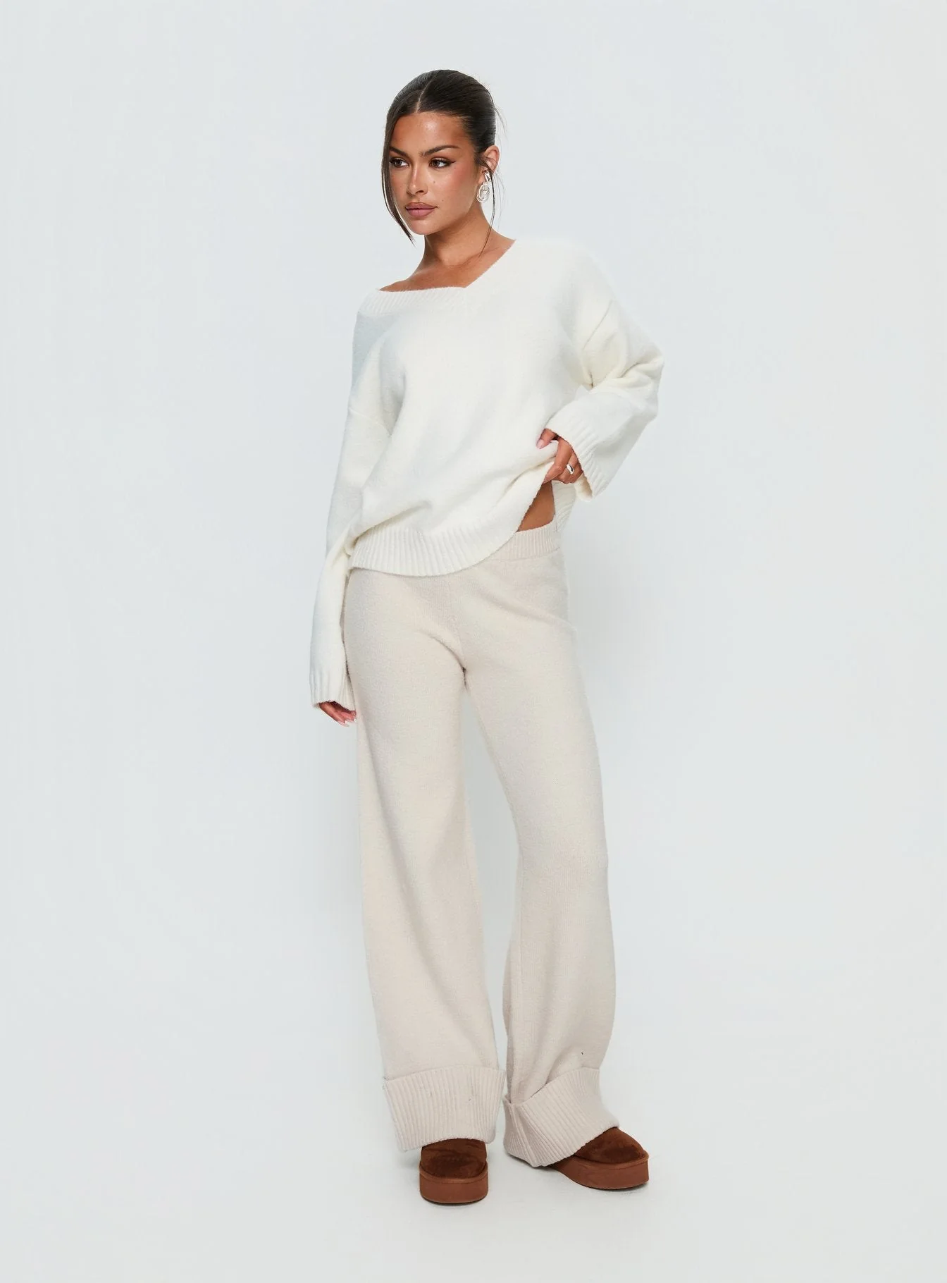 Shinead Cuffed Pants White - Image 3