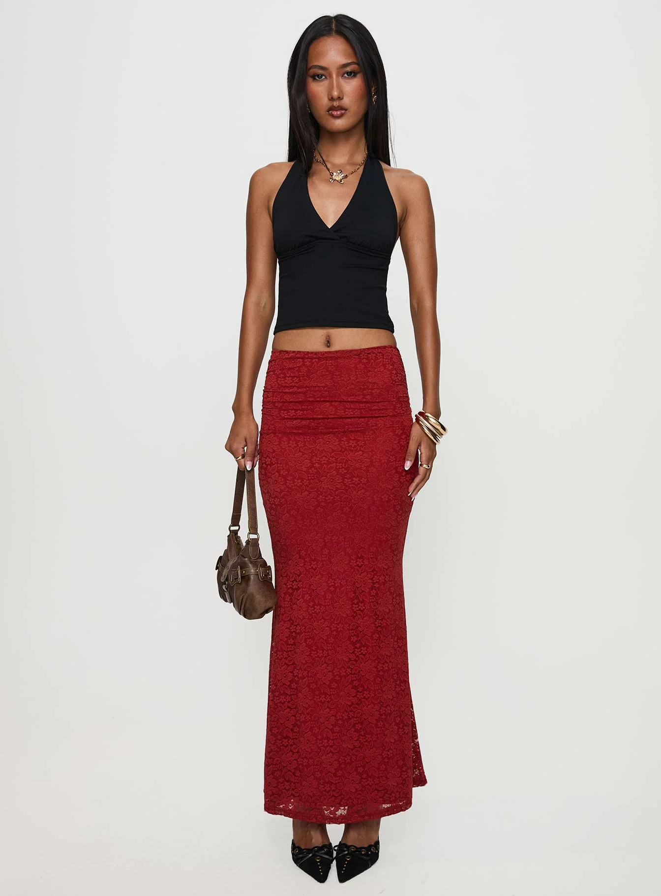Silene Maxi Skirt Red - Image 7