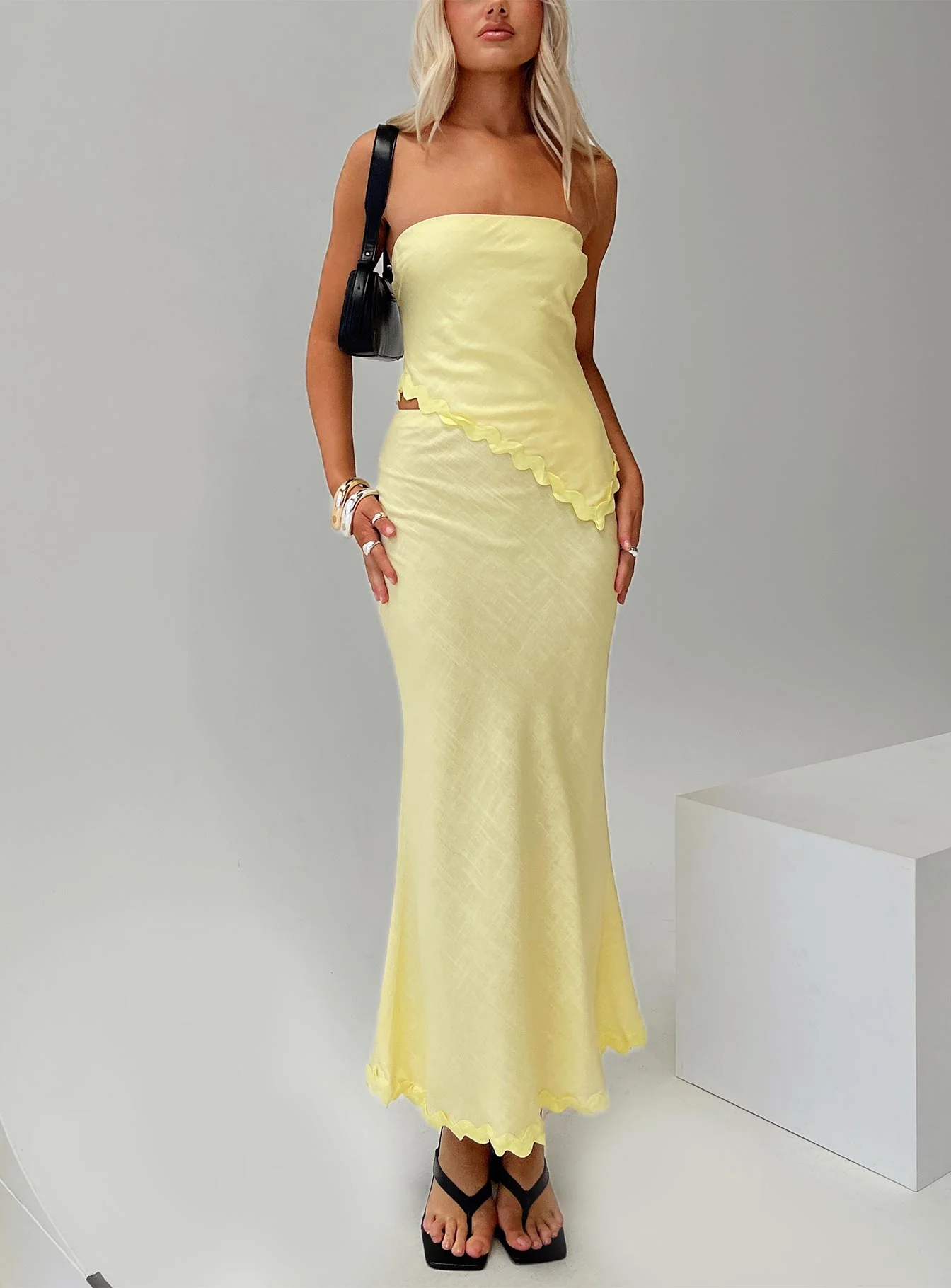 Silvershore Maxi Skirt Yellow - Image 8
