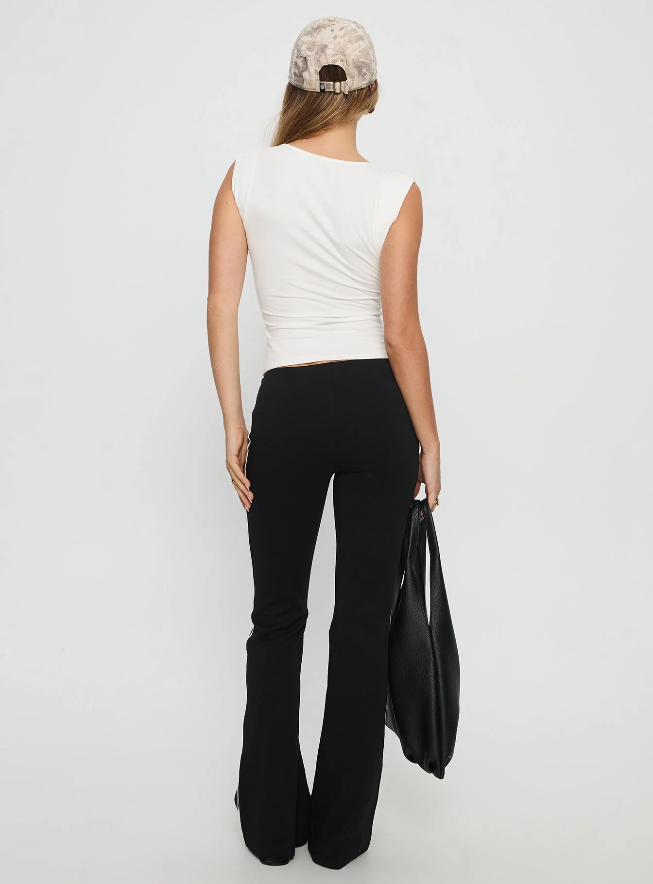 Simki Jersey Flare Pants Black - Image 5