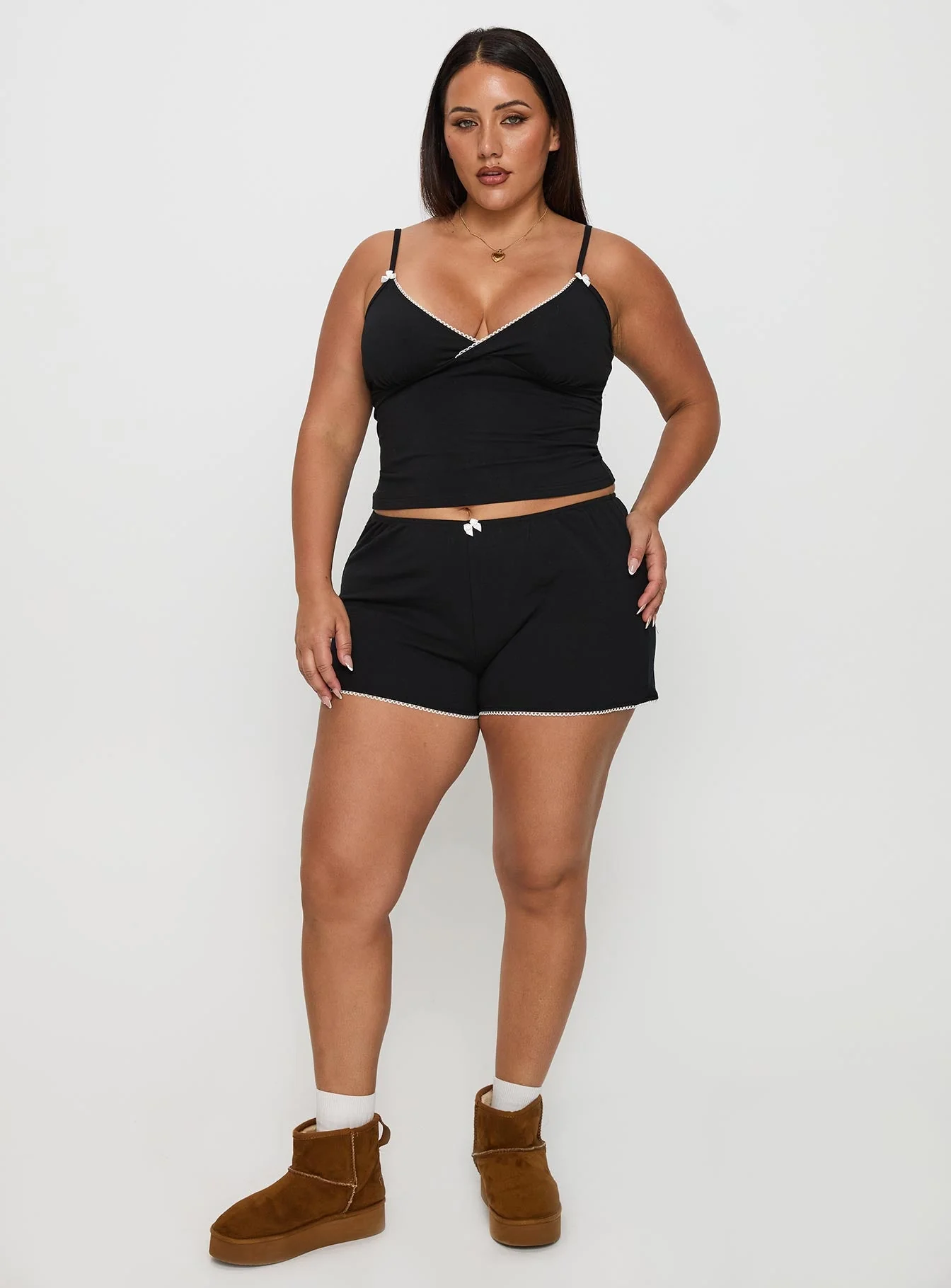 Slow Start Jersey Sleep Short Black Curve - Image 3