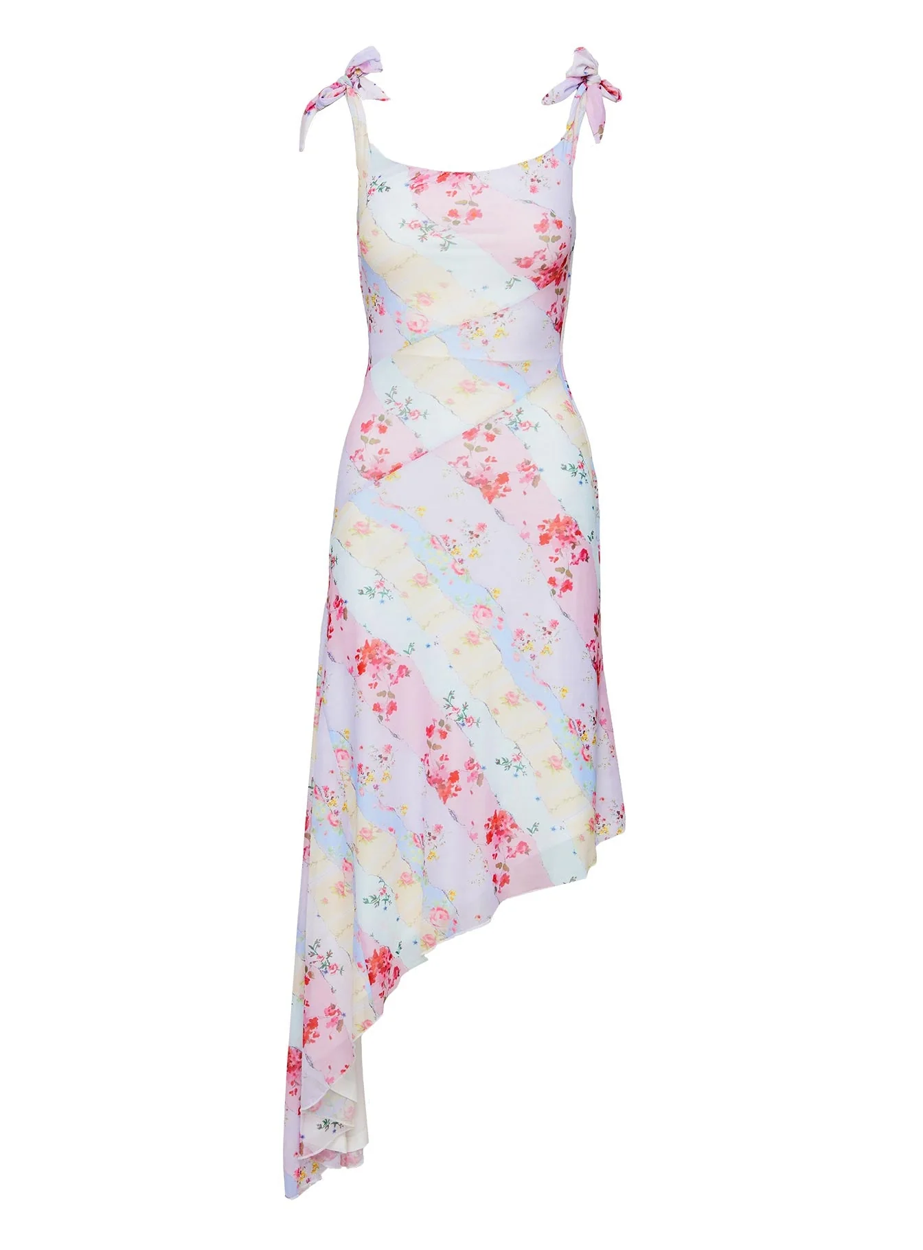 Smitten Asymmetric Maxi Dress Multi - Image 5