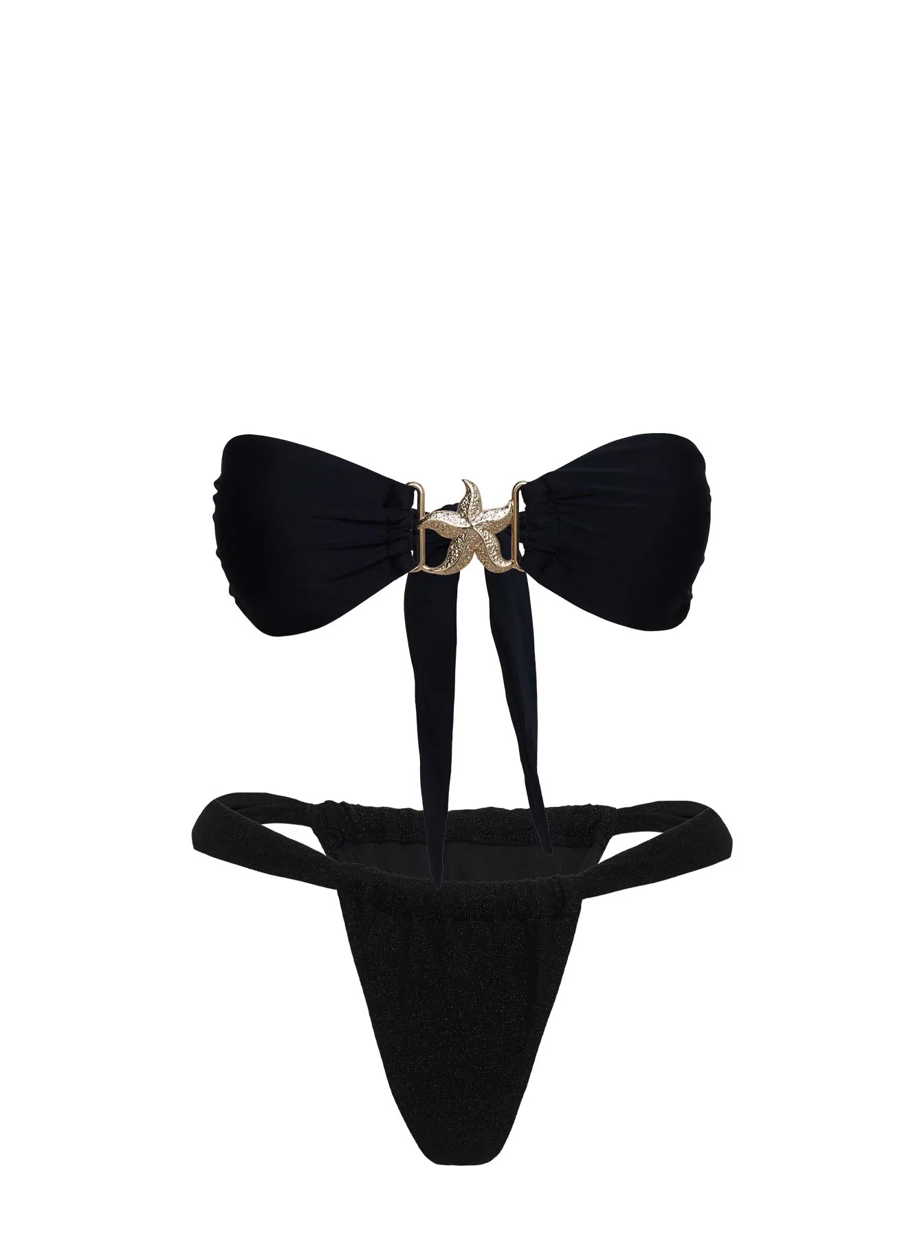 So Sunkissed Hardware Detail Bikini Top Black - Image 5