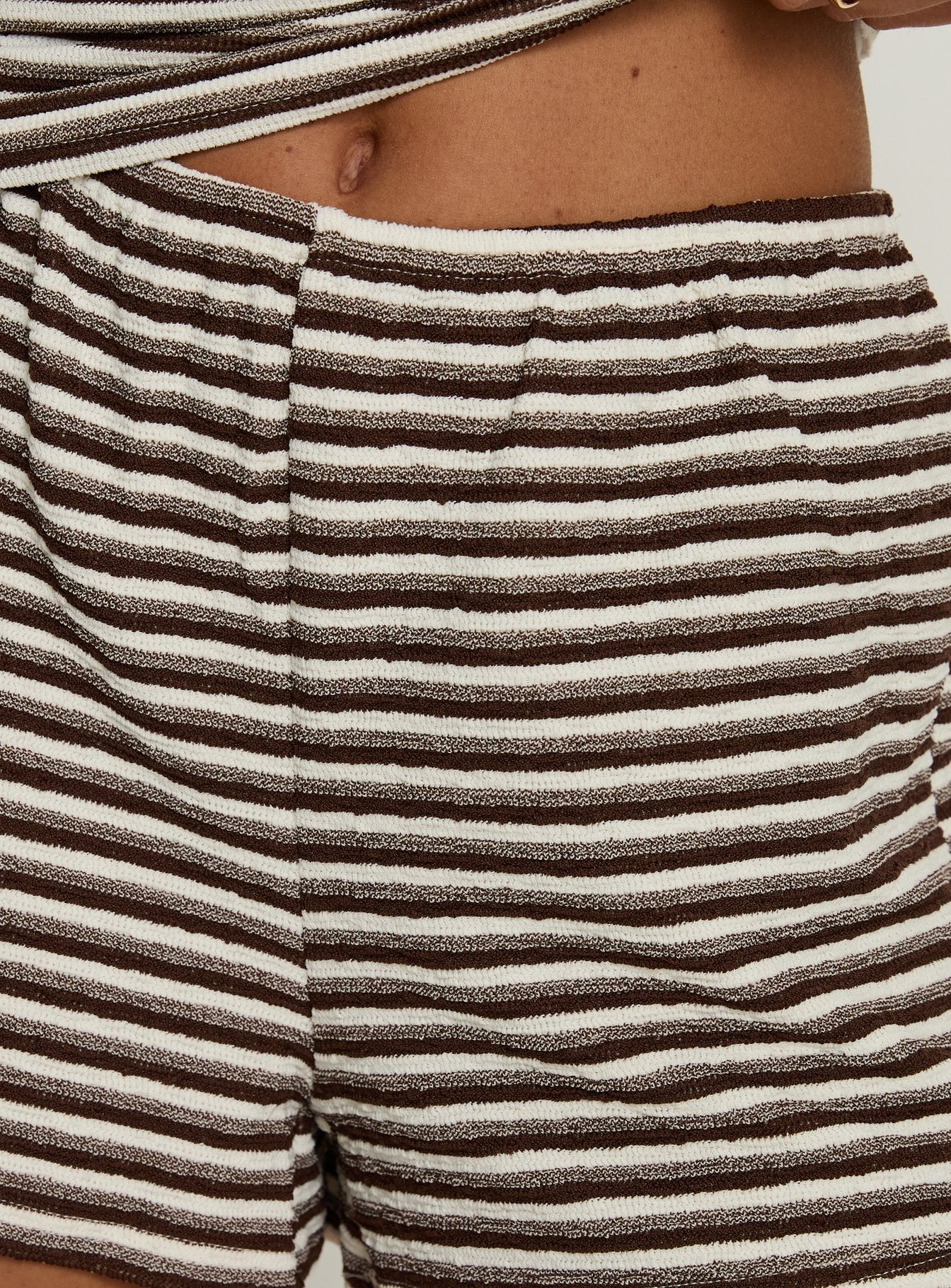 Socorro Shorts Brown Stripe - Image 5