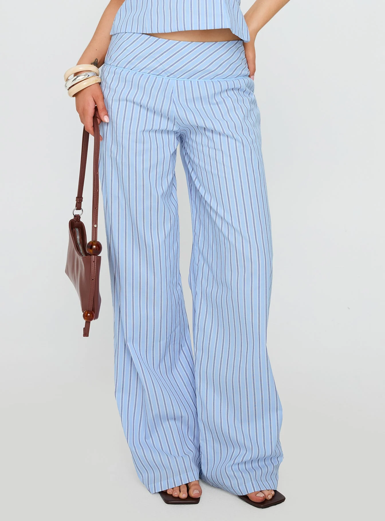 Sofea Mid Rise Pant Blue Stripe - Image 2