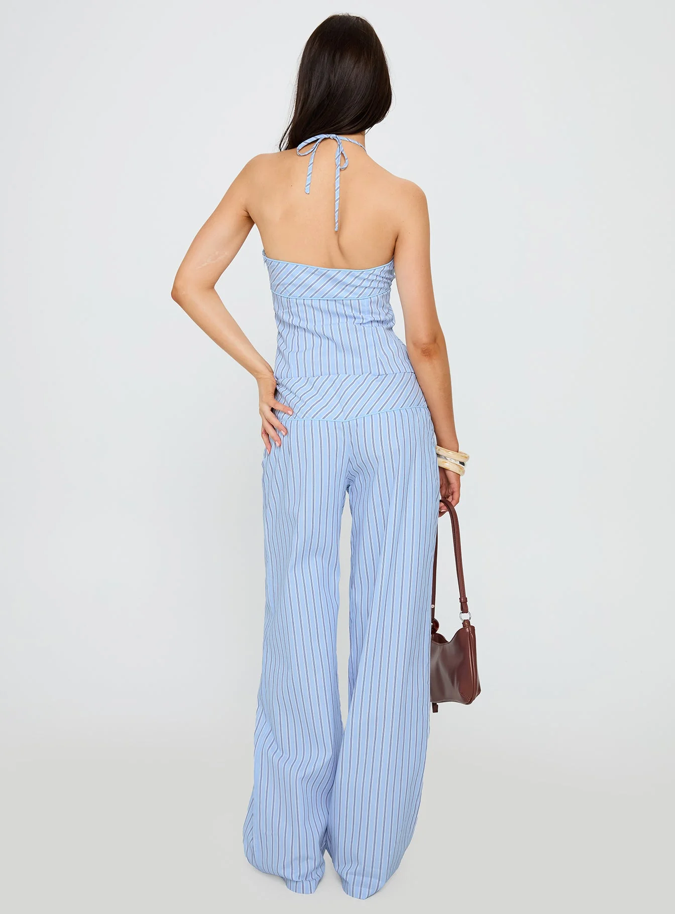 Sofea Mid Rise Pant Blue Stripe - Image 5