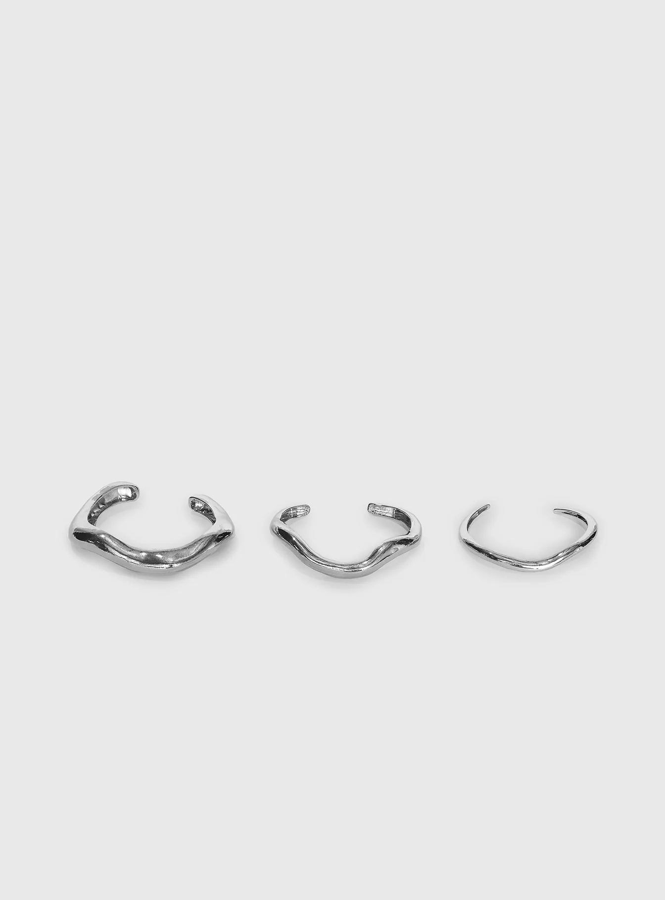 Soft Spoken Bracelet Set Silver - Image 2