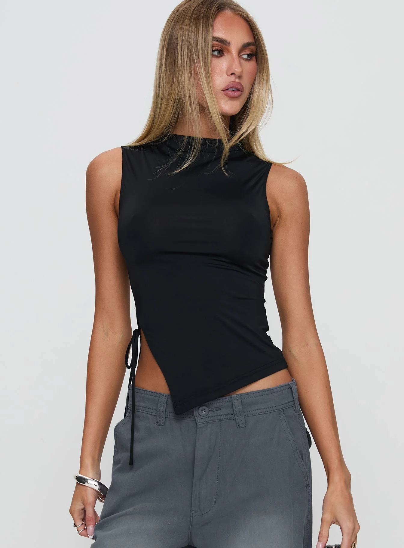 Solarah Tie Side Top Black - Image 2