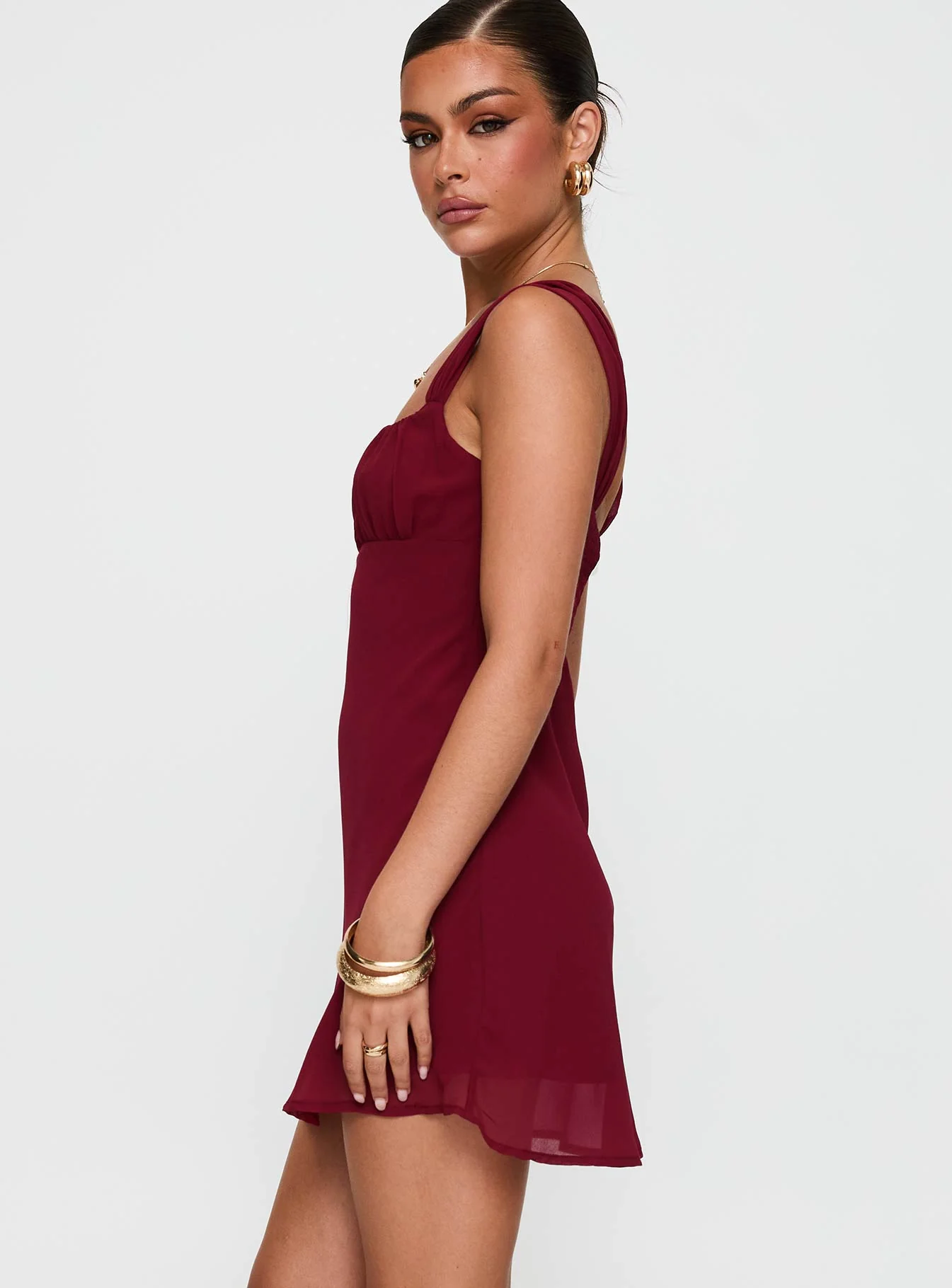 Solasta Mini Dress Red - Image 3