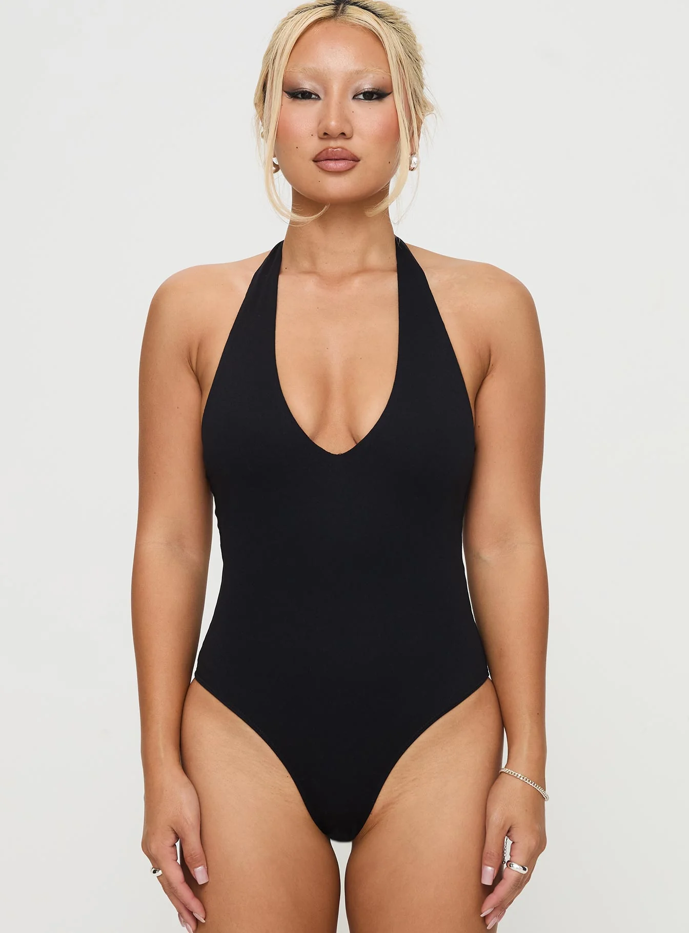 Someone New Halter Bodysuit Black - Image 7
