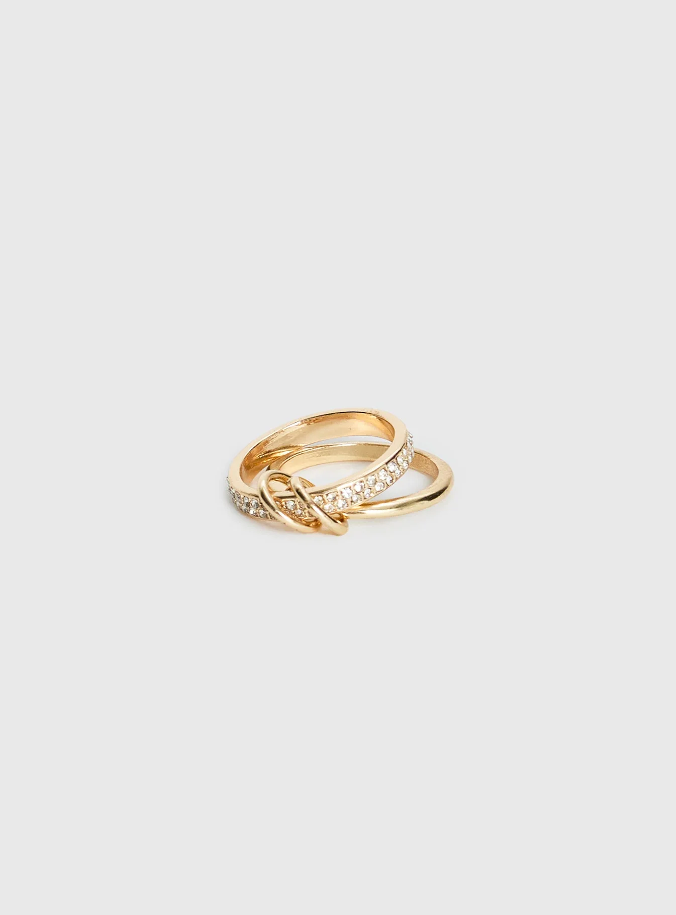 Something Sweet Stacked Ring Gold - Image 2