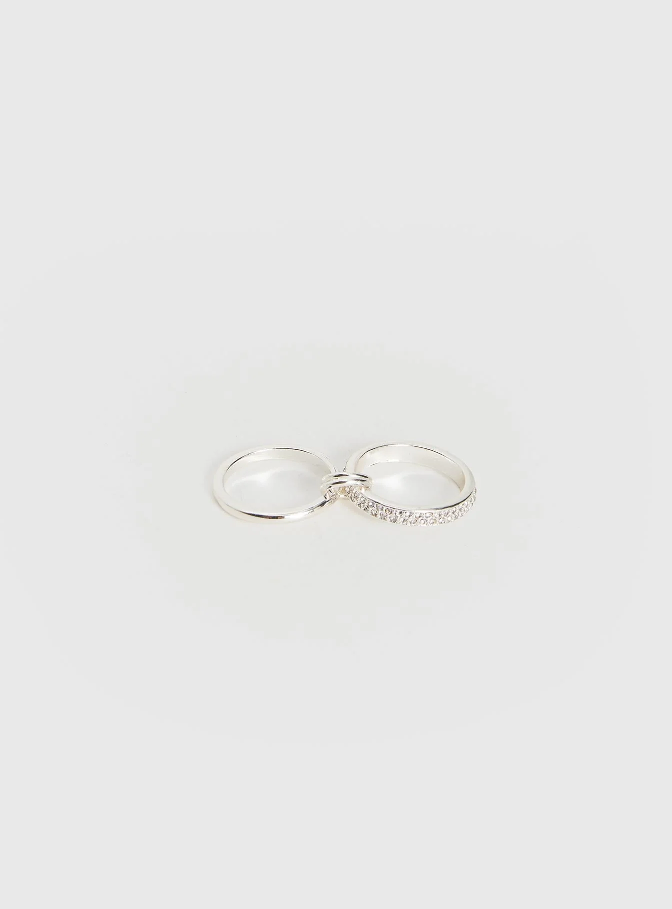 Something Sweet Stacked Ring Silver - Image 3