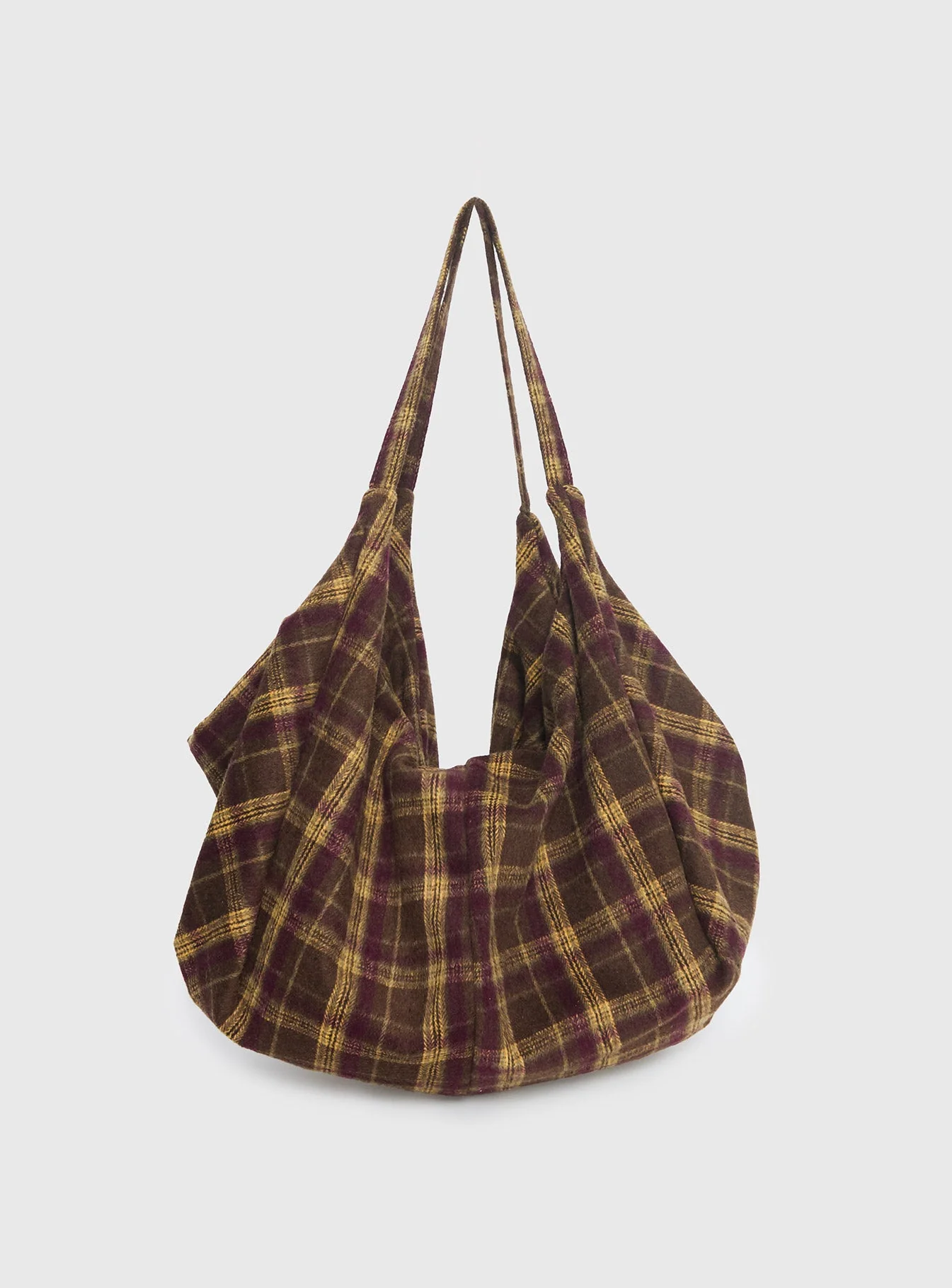 Sonora Oversized Tote Bag Brown Check - Image 2