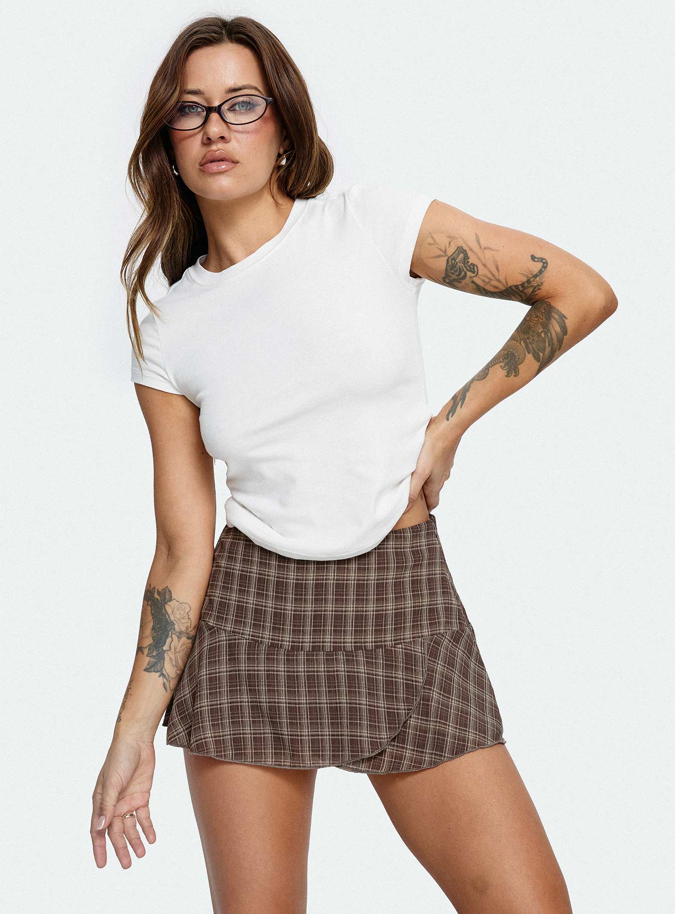 Sonsie Mini Skirt Multi Check - Image 8