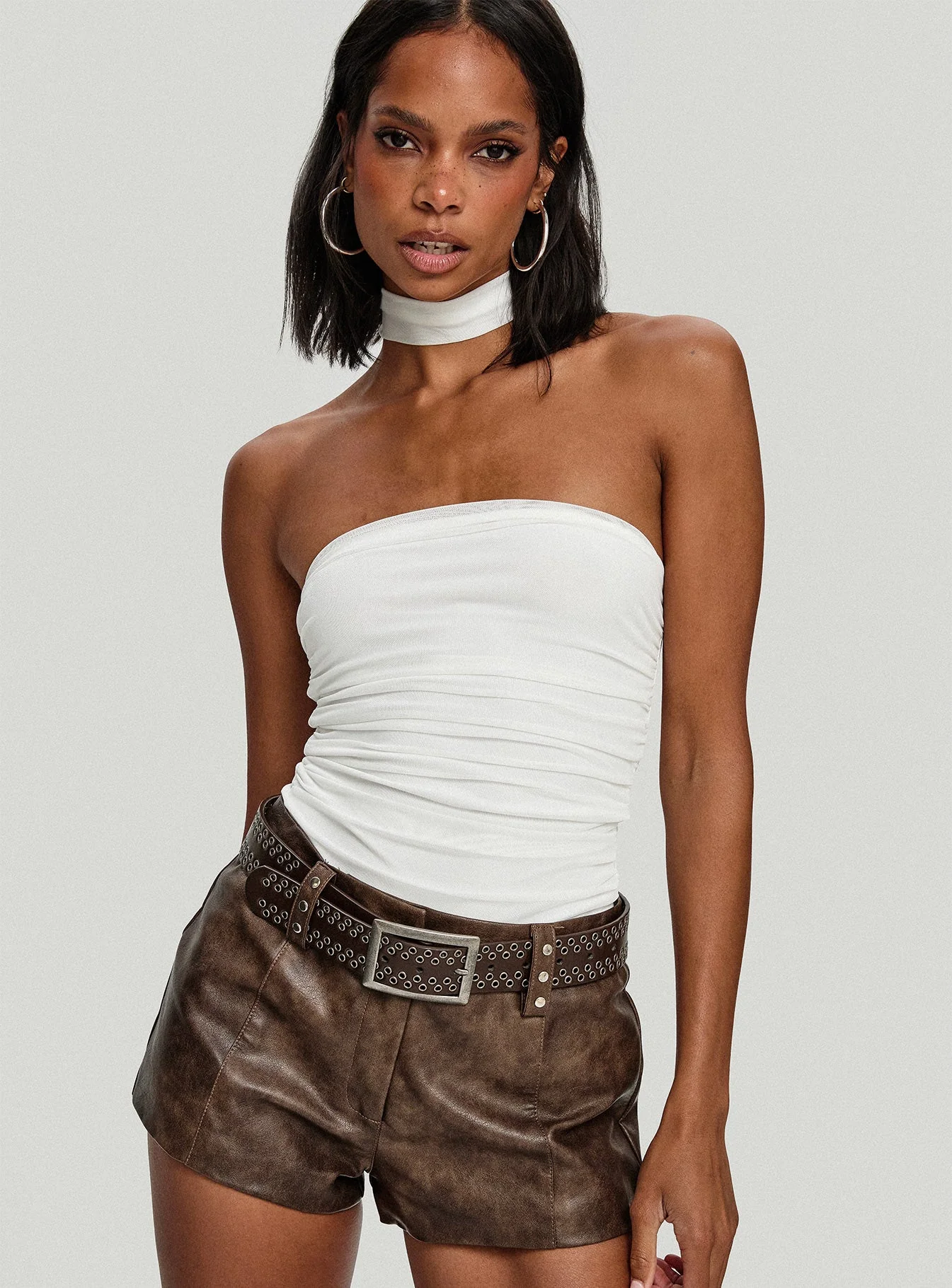 Sorelle Scarf Bodysuit White - Image 9