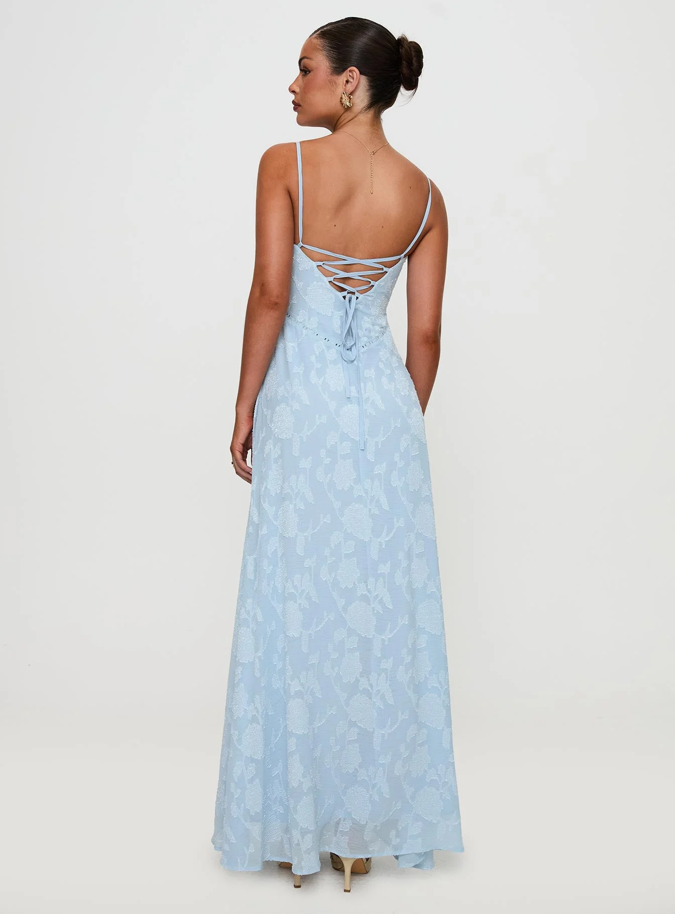 South Of France Maxi Dress Blue - Image 5