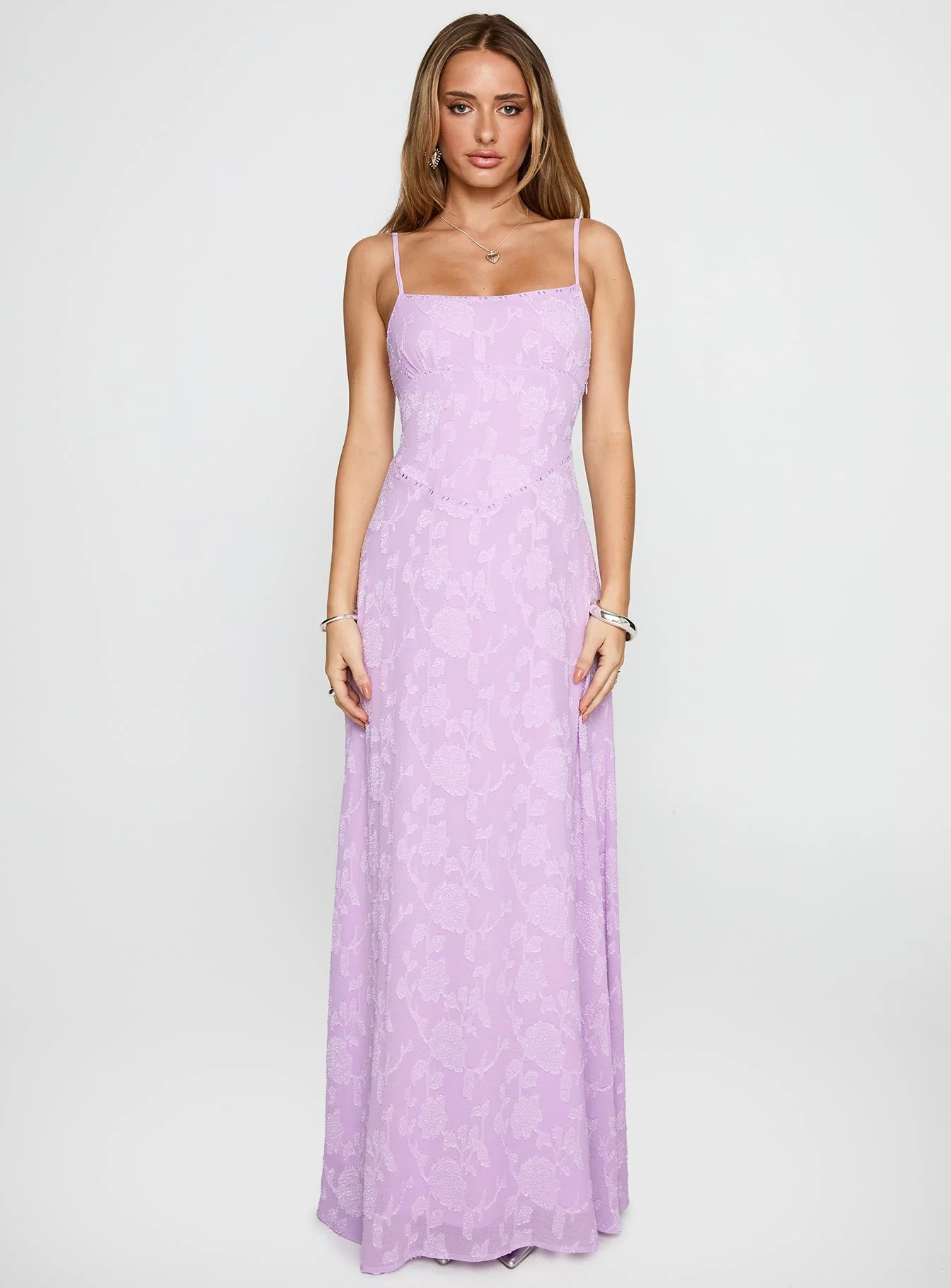 South Of France Maxi Dress Lilac - Image 7
