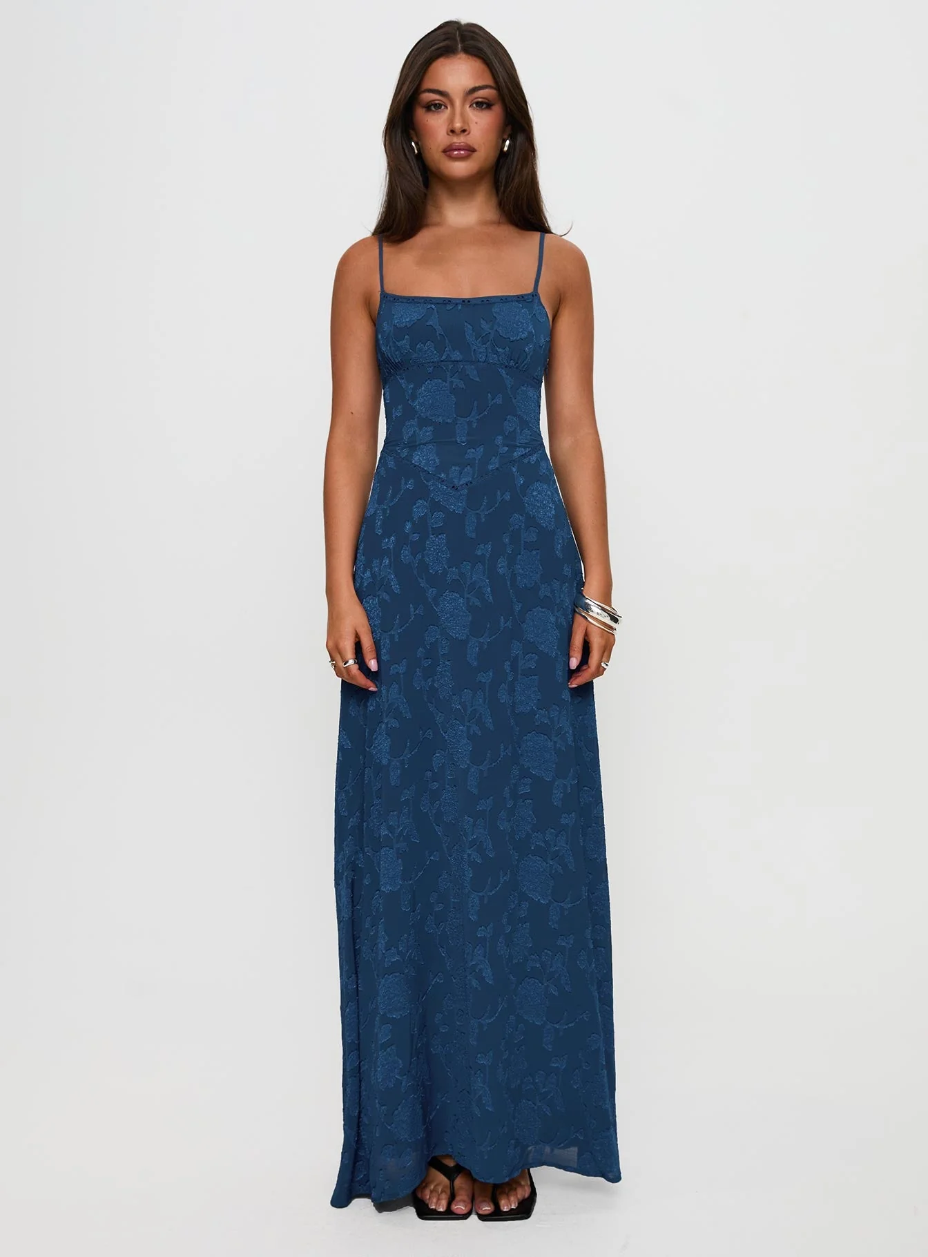 South Of France Maxi Dress Navy - Image 7