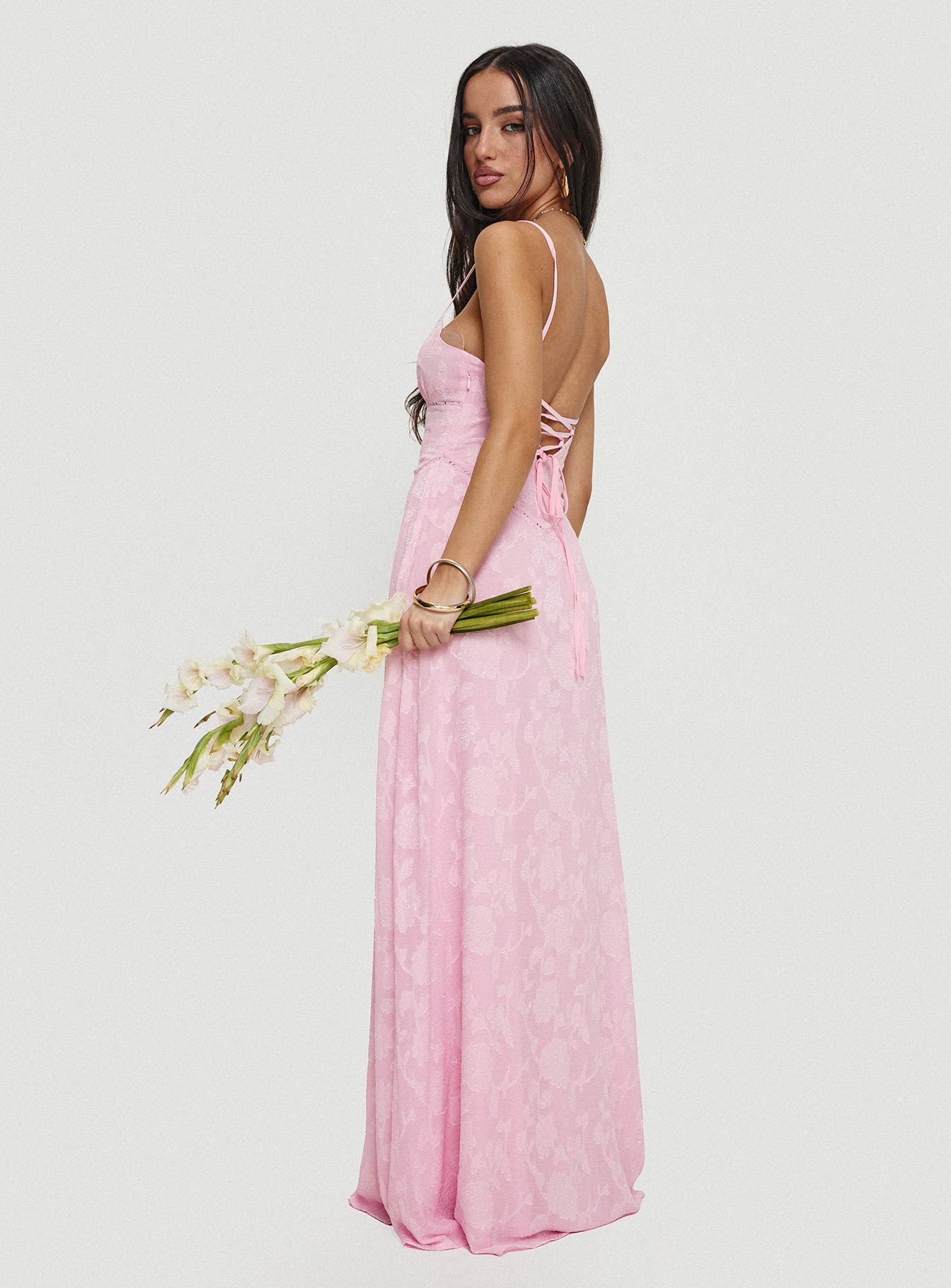 South Of France Maxi Dress Pink - Image 9