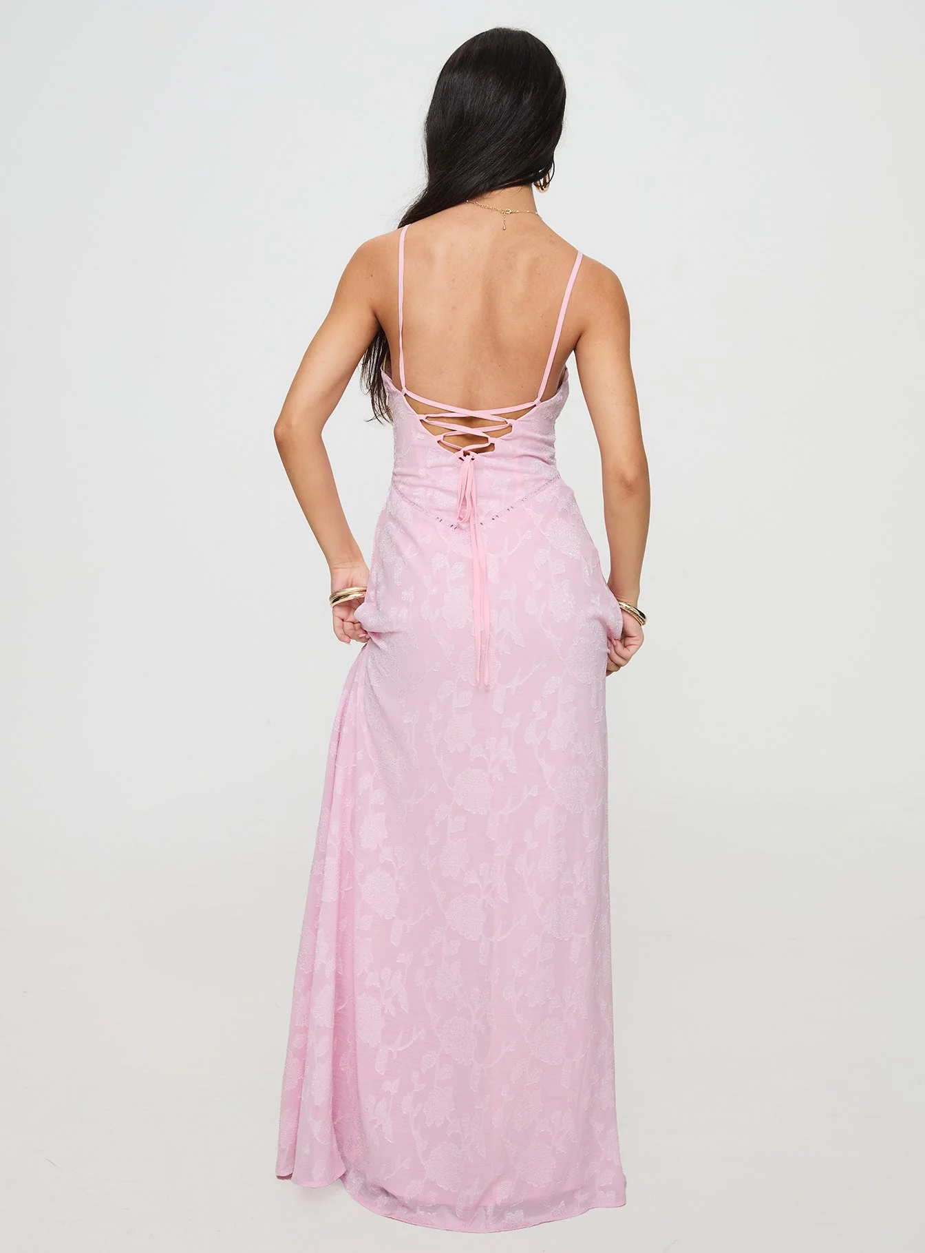 South Of France Maxi Dress Pink Petite - Image 5