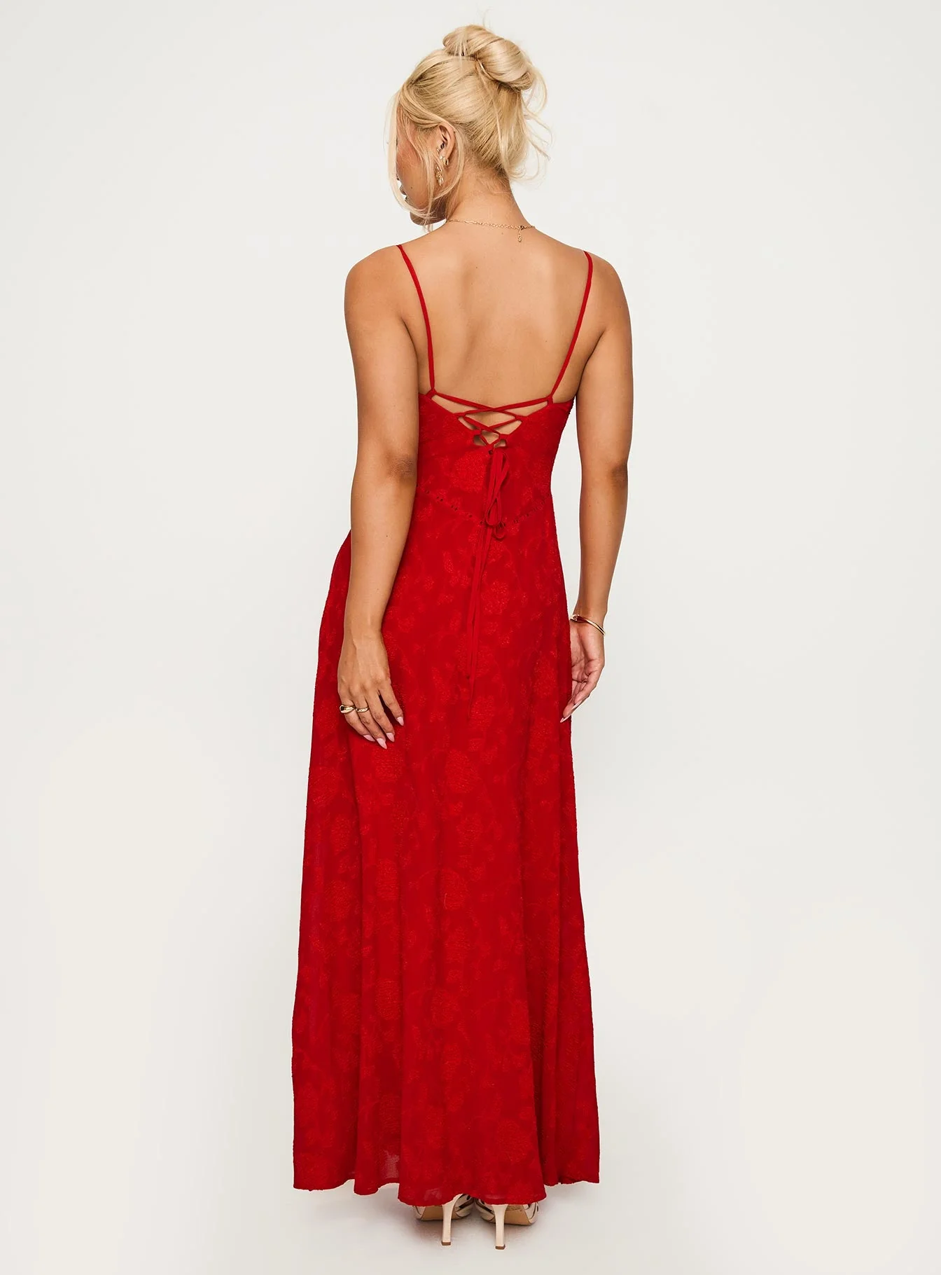 South Of France Maxi Dress Red - Image 5