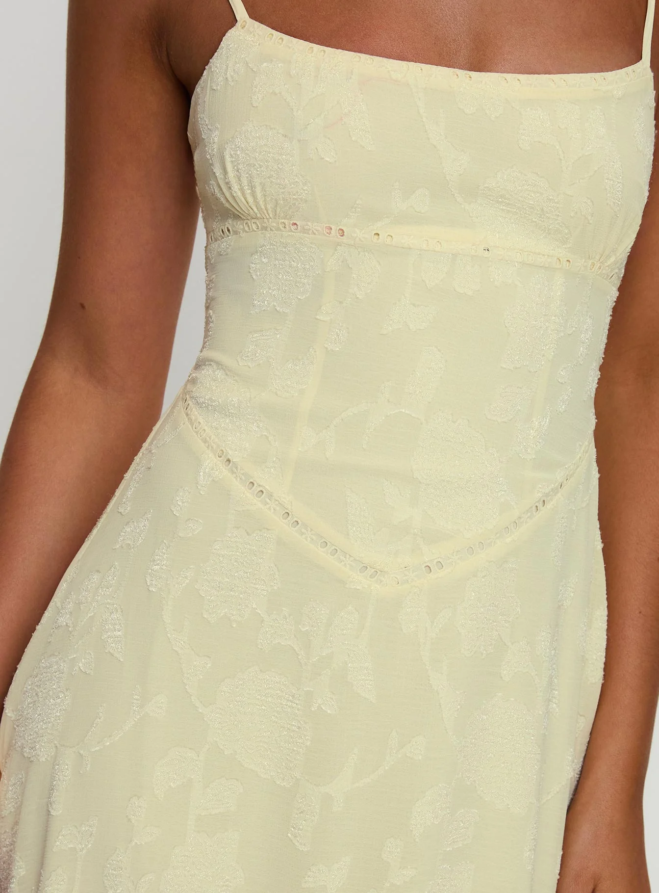 South Of France Maxi Dress Yellow - Image 12