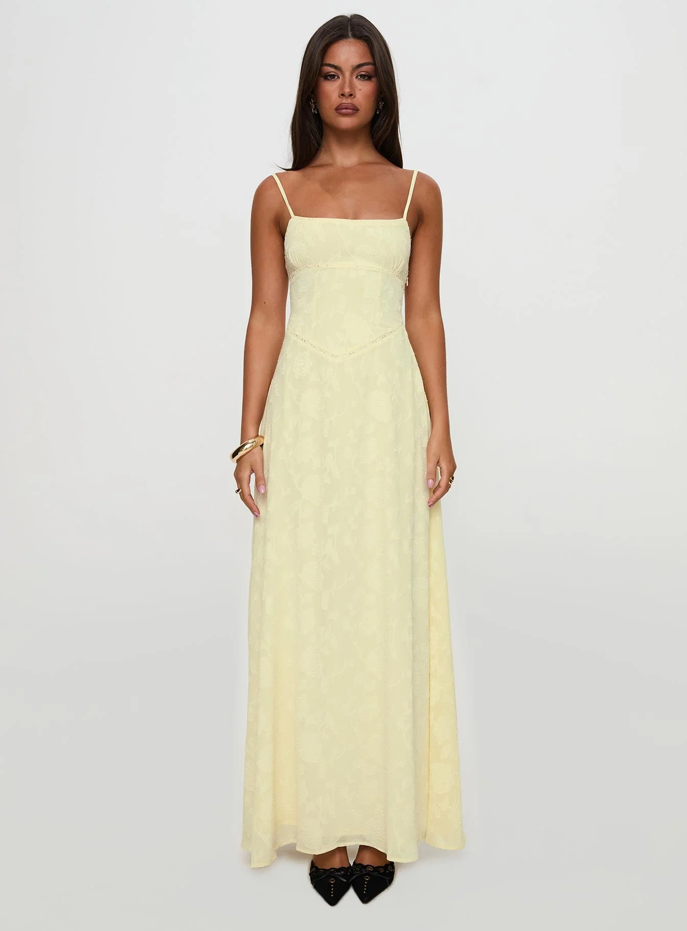 South Of France Maxi Dress Yellow - Image 13