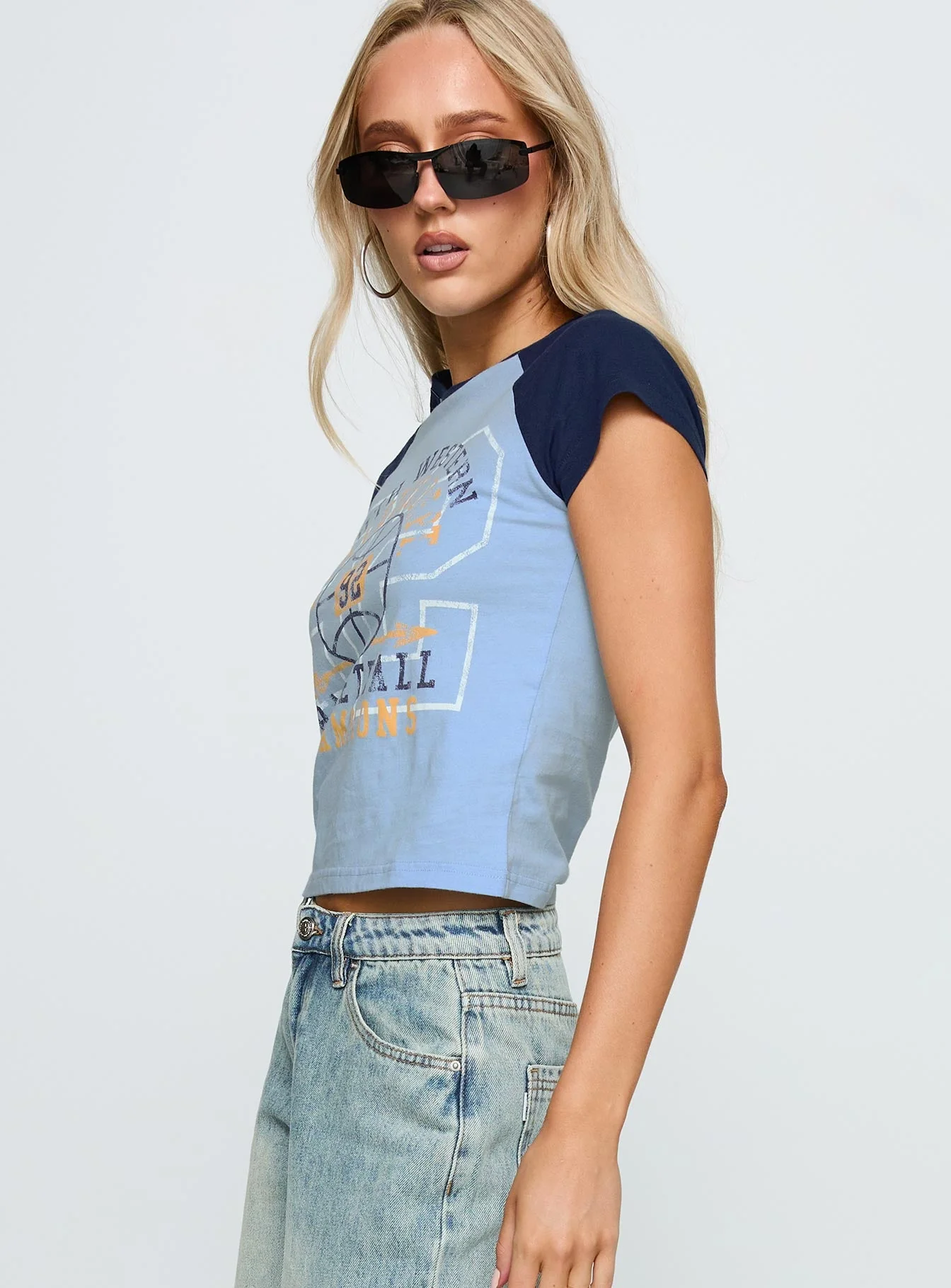 South West Sports Graphic Top Blue - Image 4