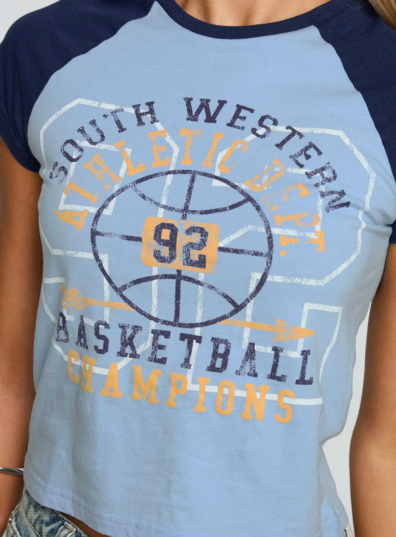 South West Sports Graphic Top Blue - Image 6