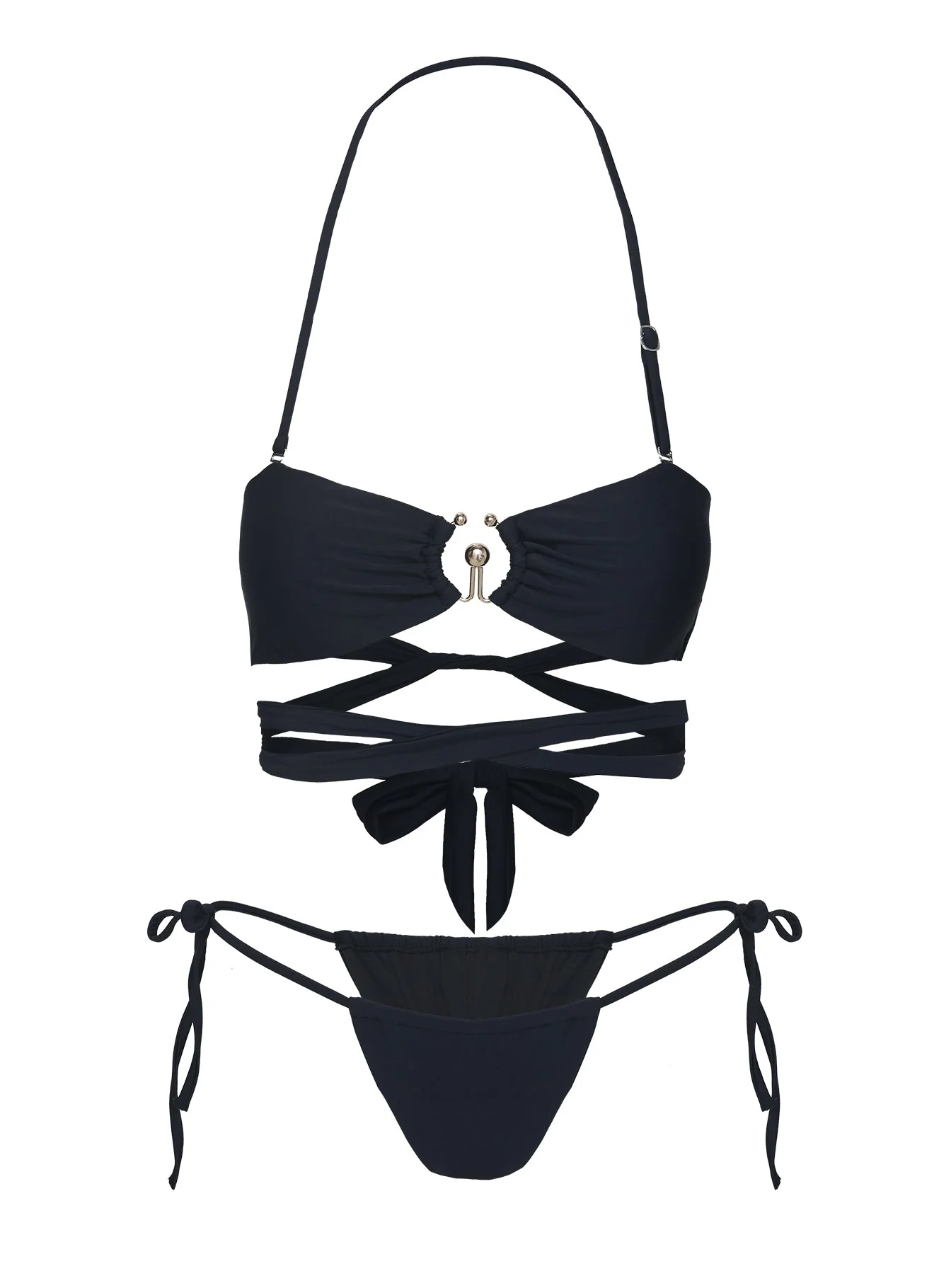 Southall Strapless Bikini Top Black - Image 5