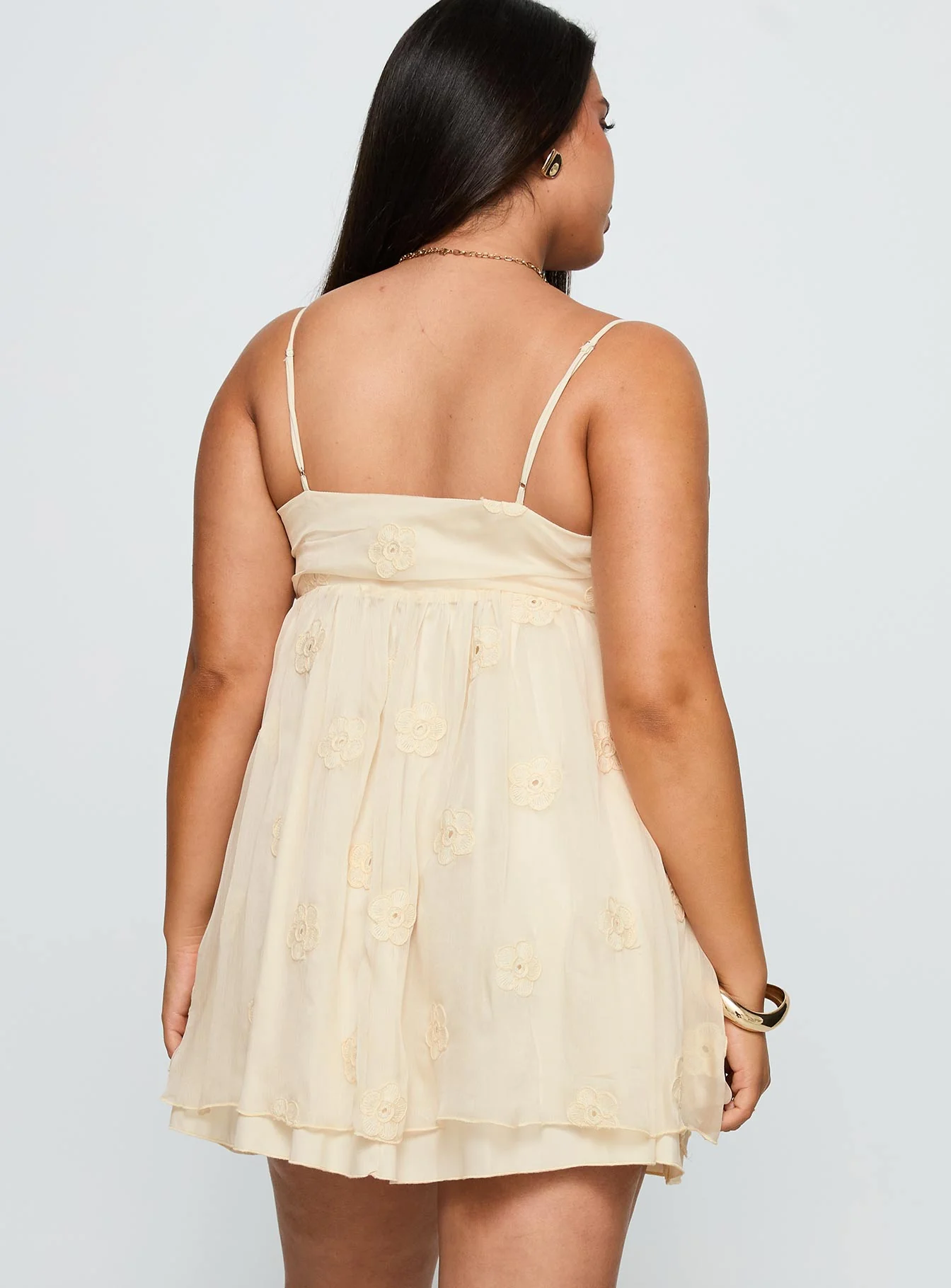 Sparks Fly Mini Dress Cream Curve - Image 5