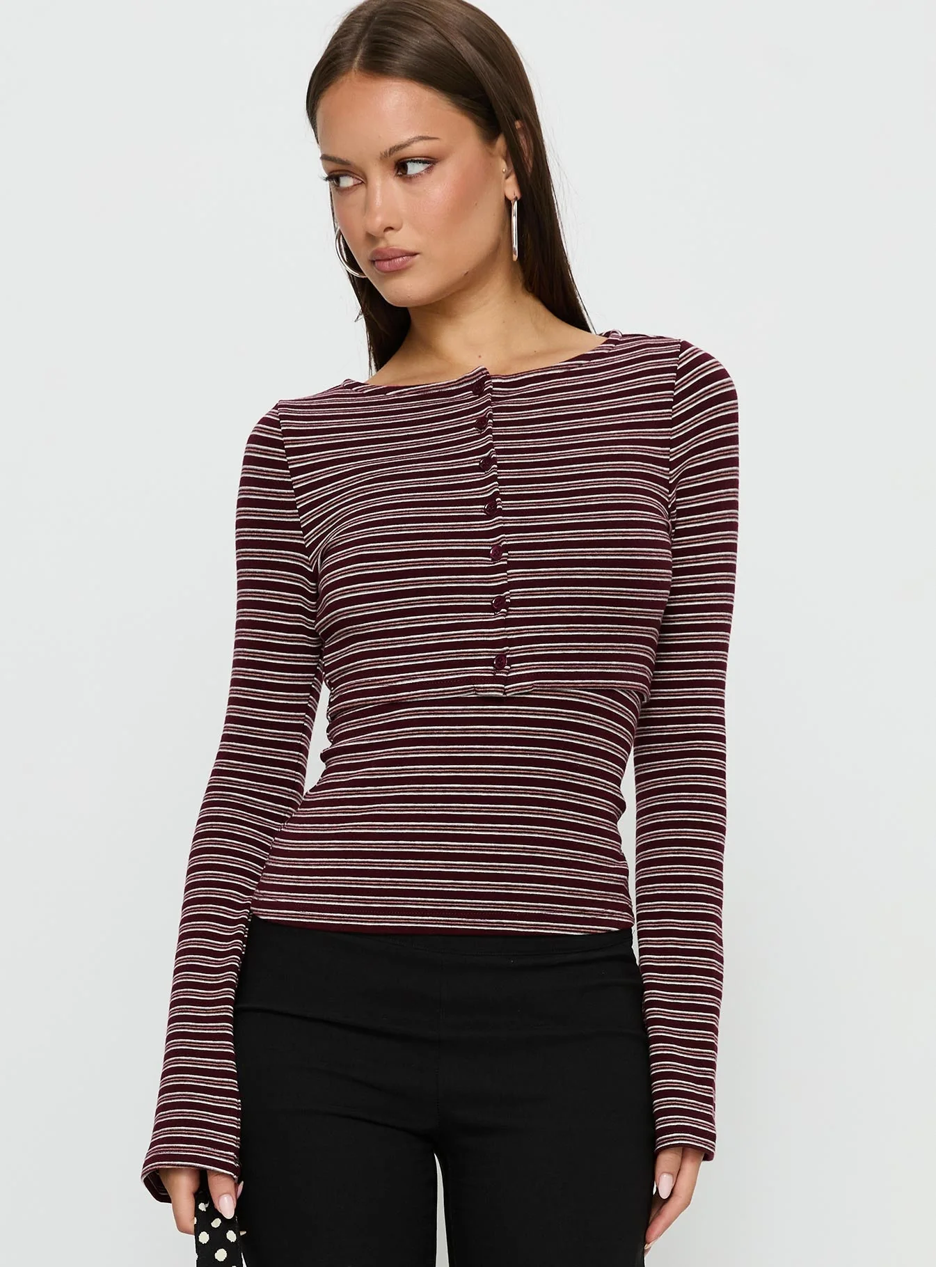Spence Layered Top Multi Stripe - Image 2