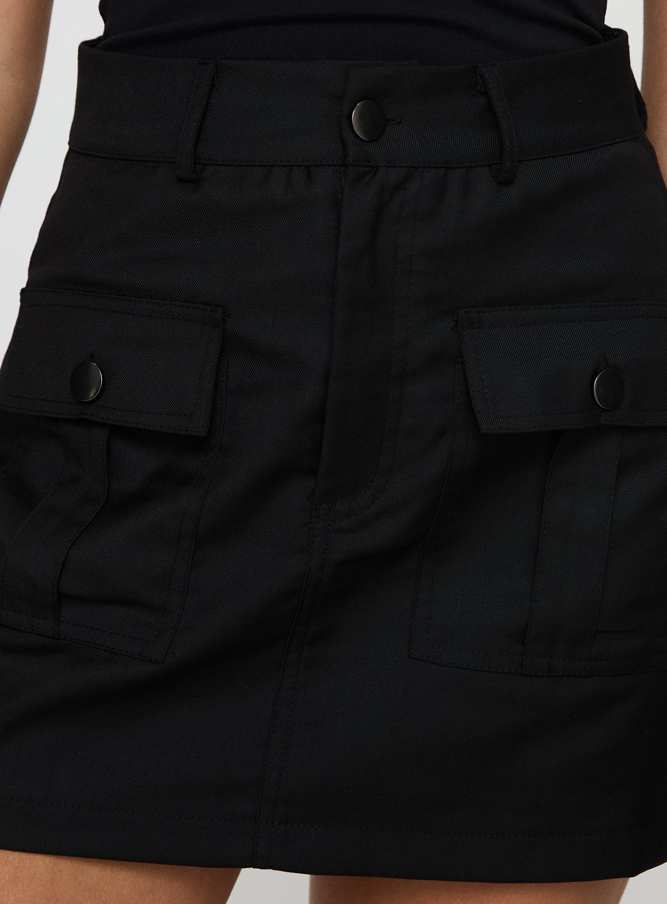Spinning Out Mini Skirt Black - Image 5