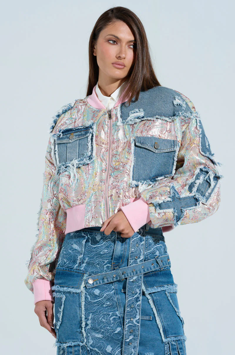 SPRING REFRESH BROCADE BOMBER - Image 2