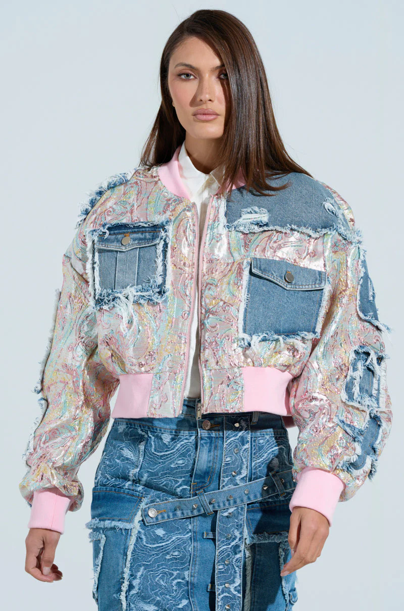 SPRING REFRESH BROCADE BOMBER - Image 3