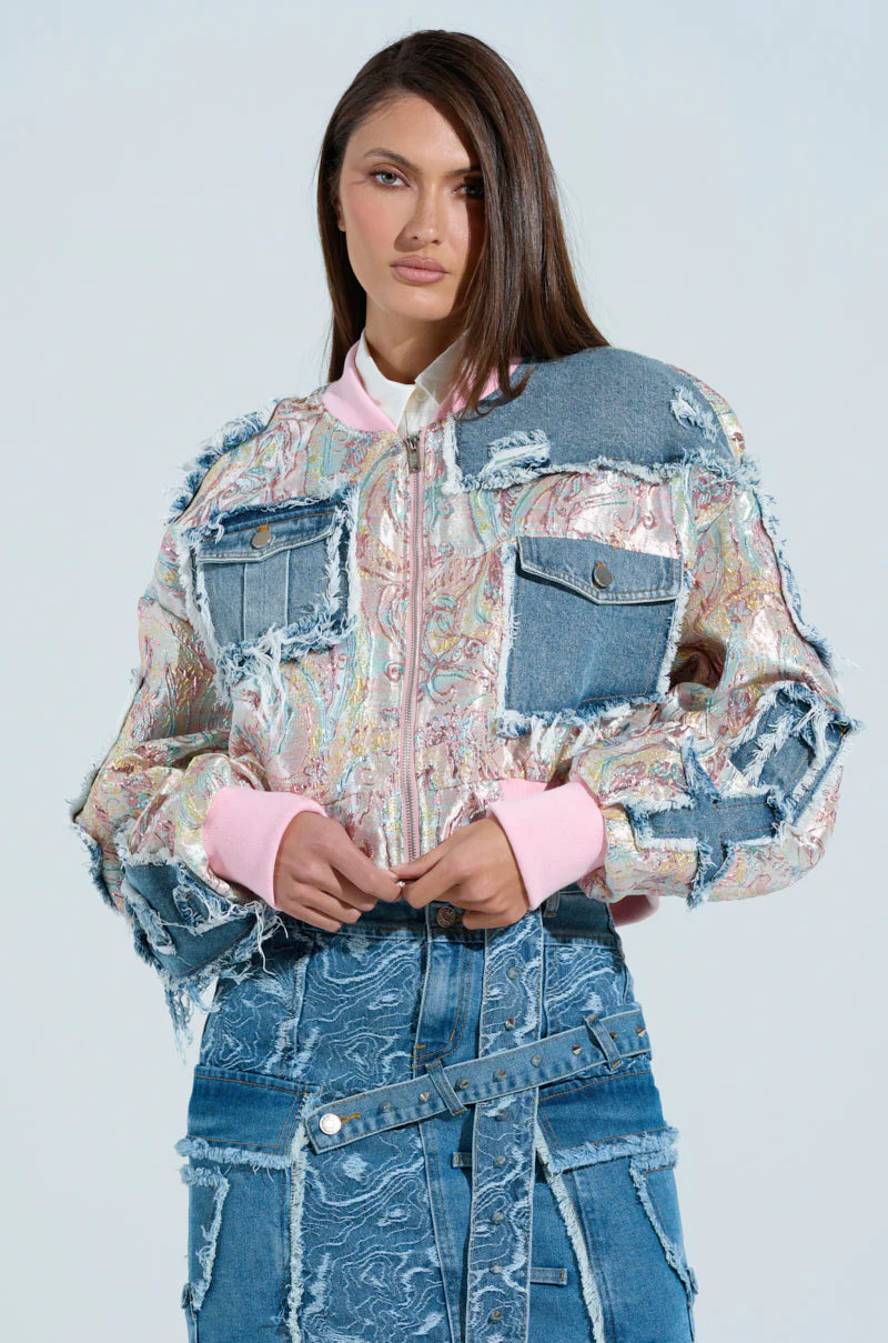 SPRING REFRESH BROCADE BOMBER - Image 4