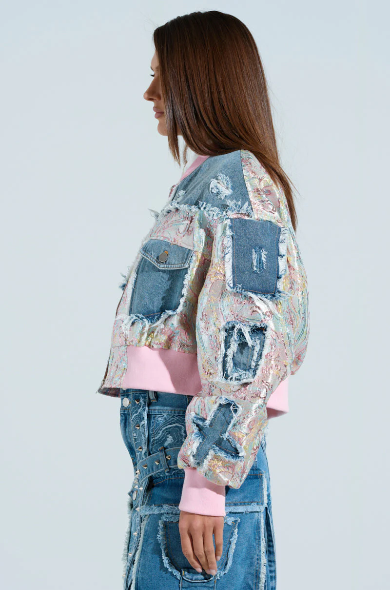 SPRING REFRESH BROCADE BOMBER - Image 5