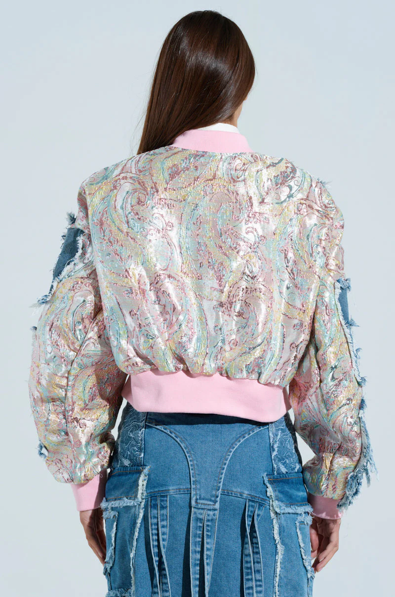 SPRING REFRESH BROCADE BOMBER - Image 6