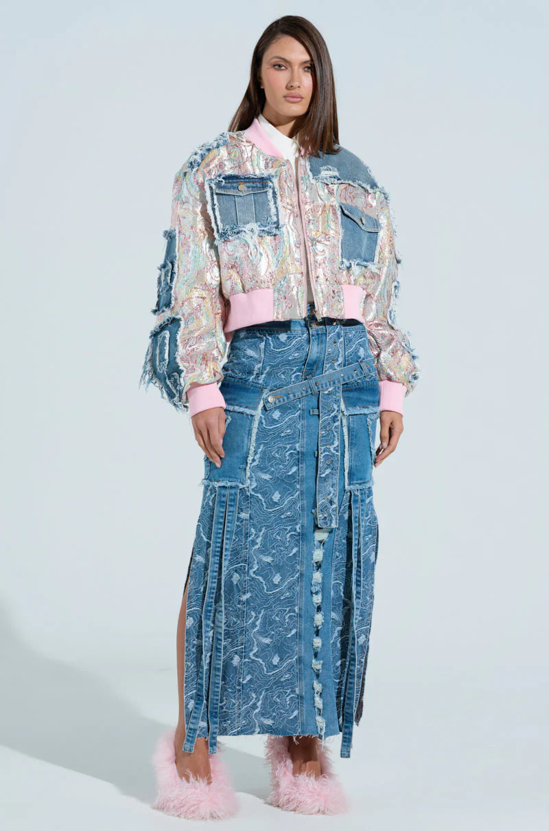 SPRING REFRESH BROCADE BOMBER - Image 7