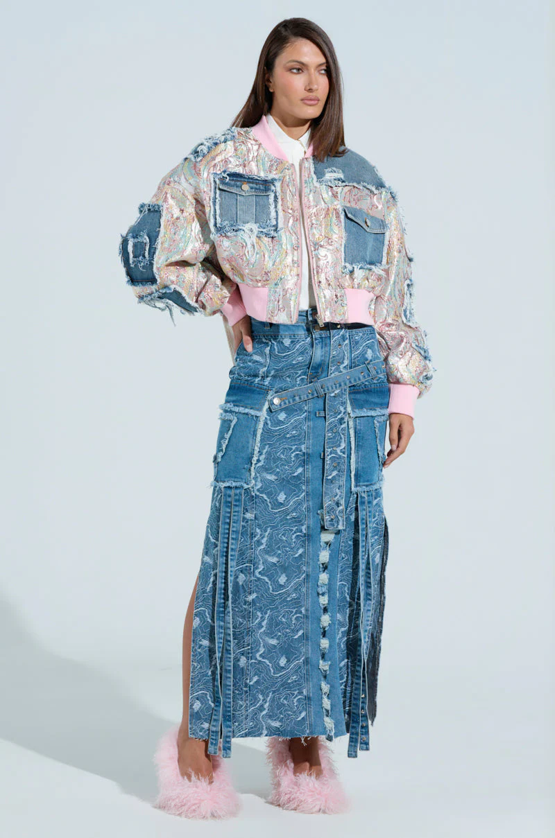 SPRING REFRESH BROCADE BOMBER - Image 8